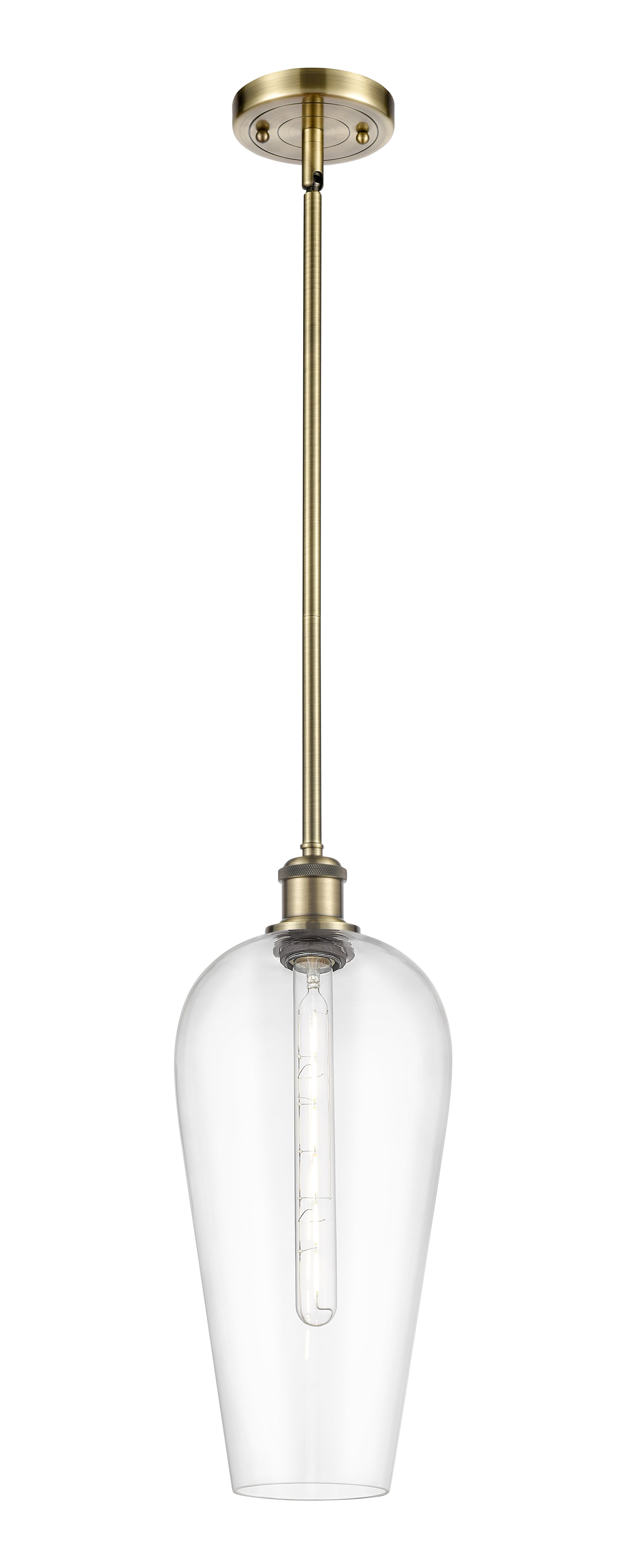 Ballston Mini Pendant Antique Brass Finish