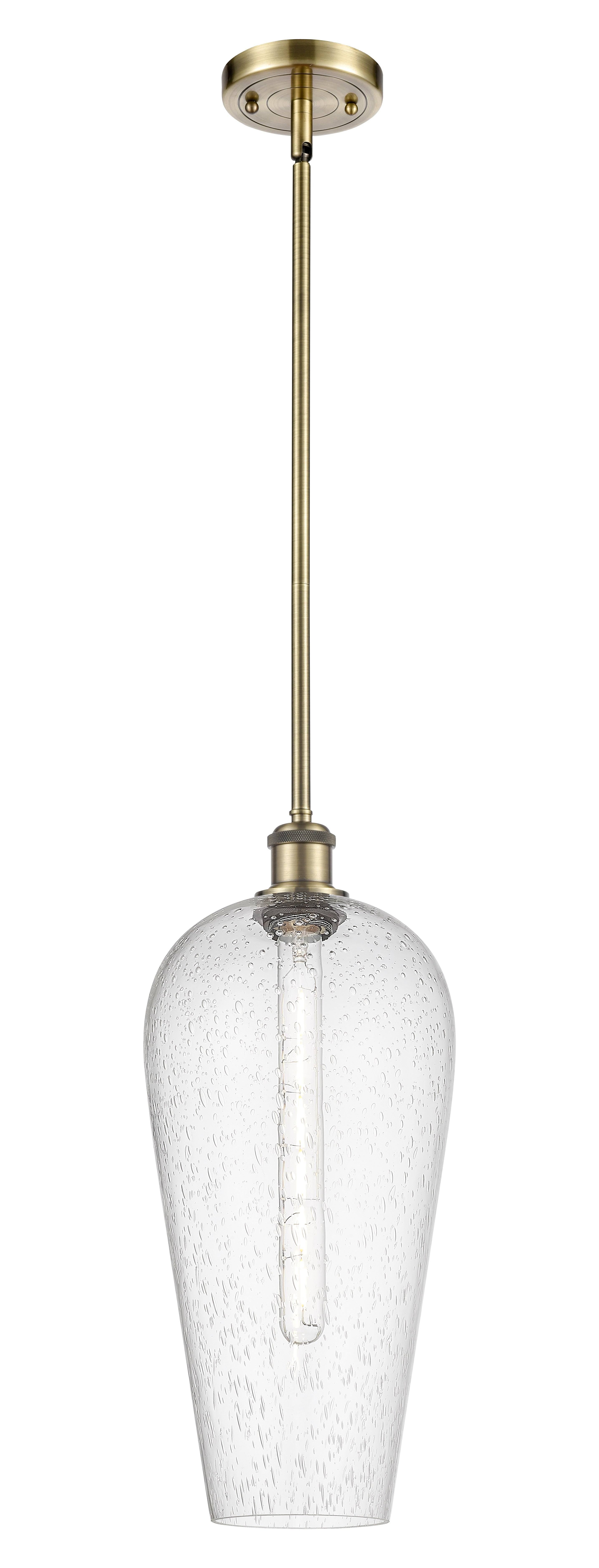 Ballston Mini Pendant Antique Brass Finish