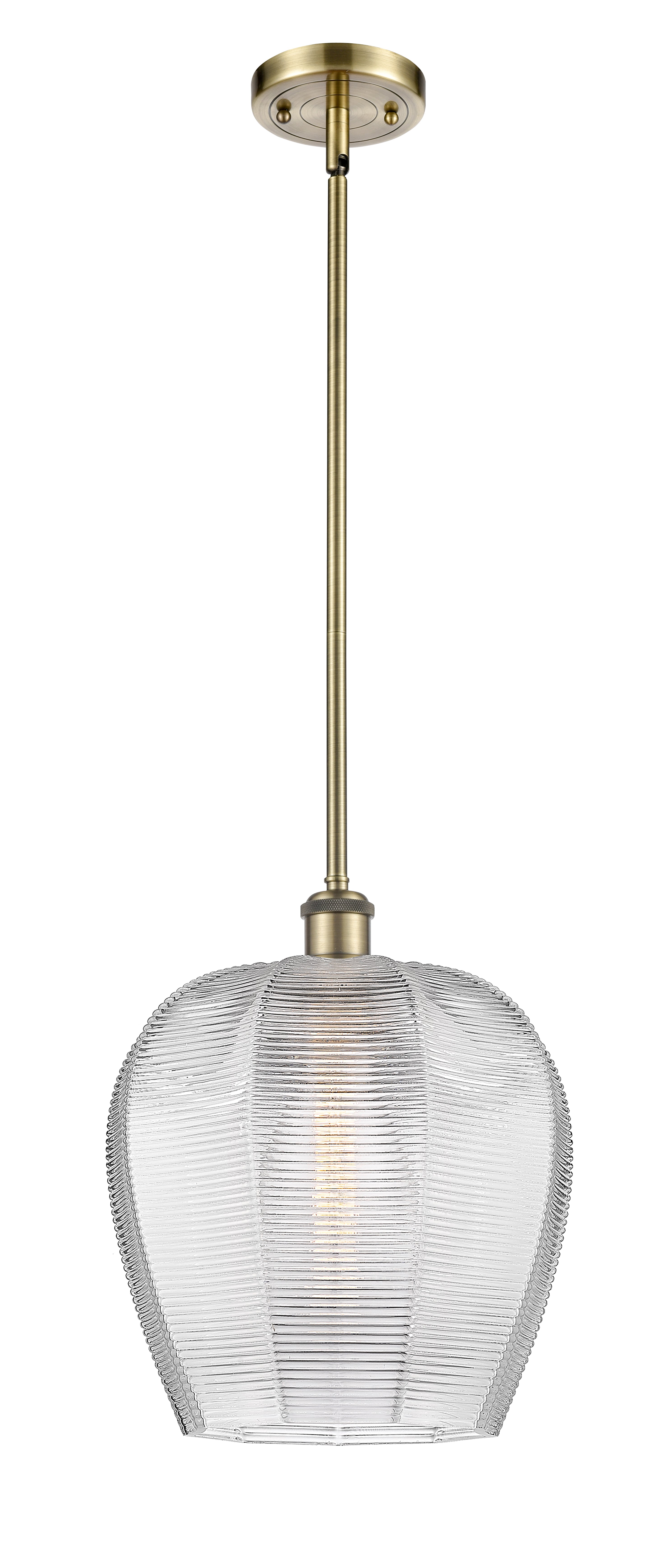 Ballston Mini Pendant Antique Brass Finish