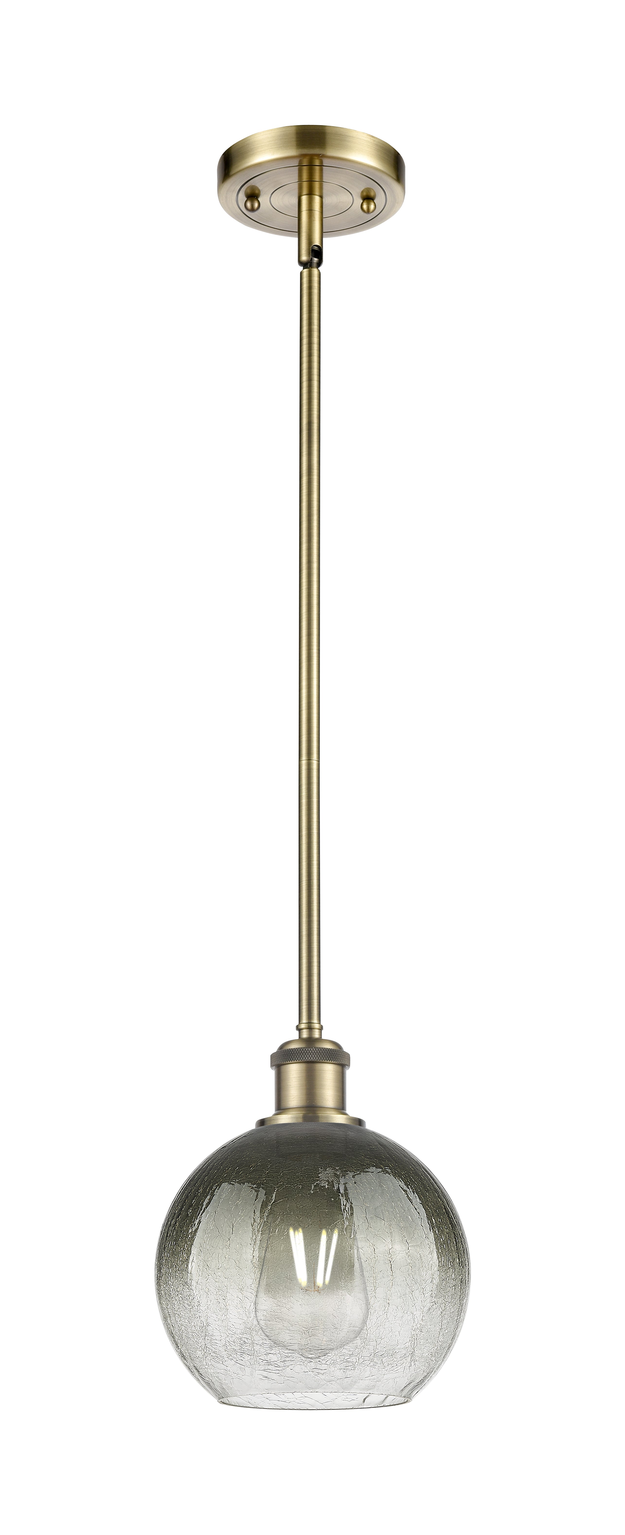 Ballston Mini Pendant Antique Brass Finish