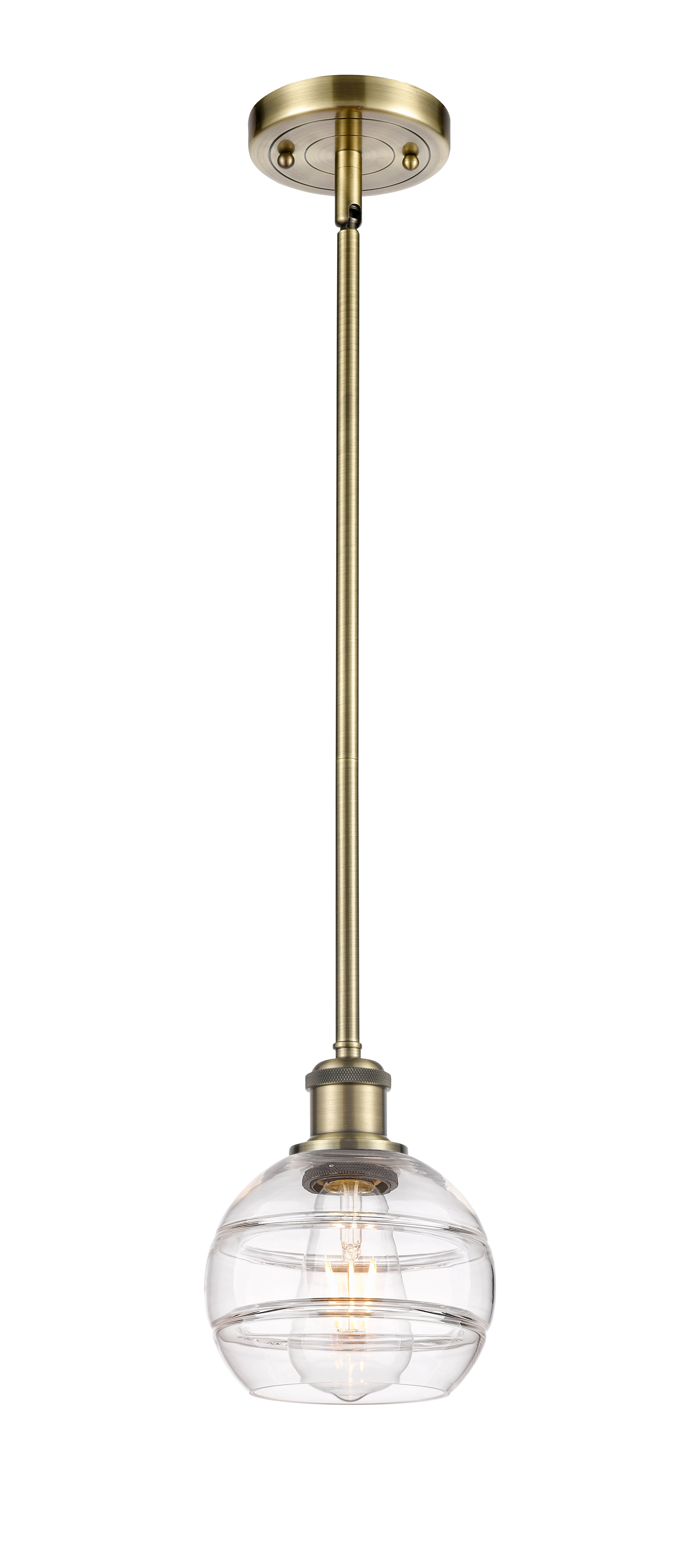 Ballston Mini Pendant Antique Brass Cast