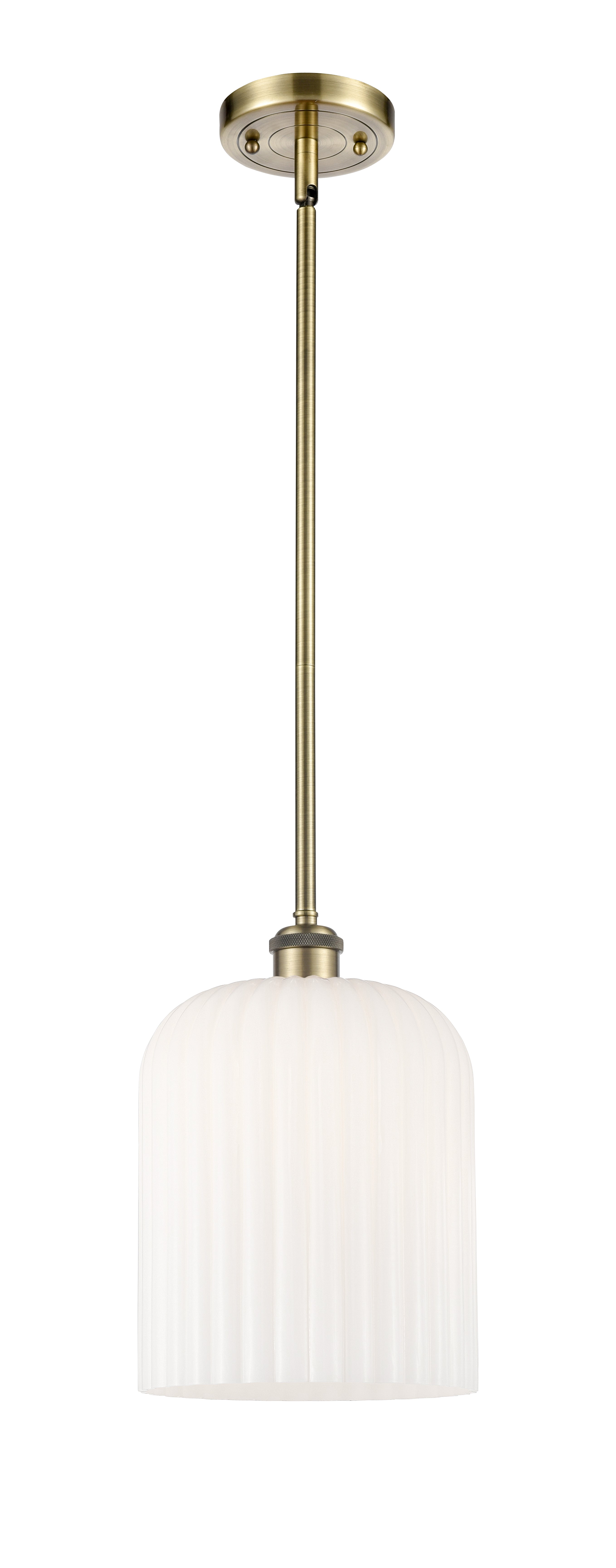 Ballston Mini Pendant Antique Brass Finish