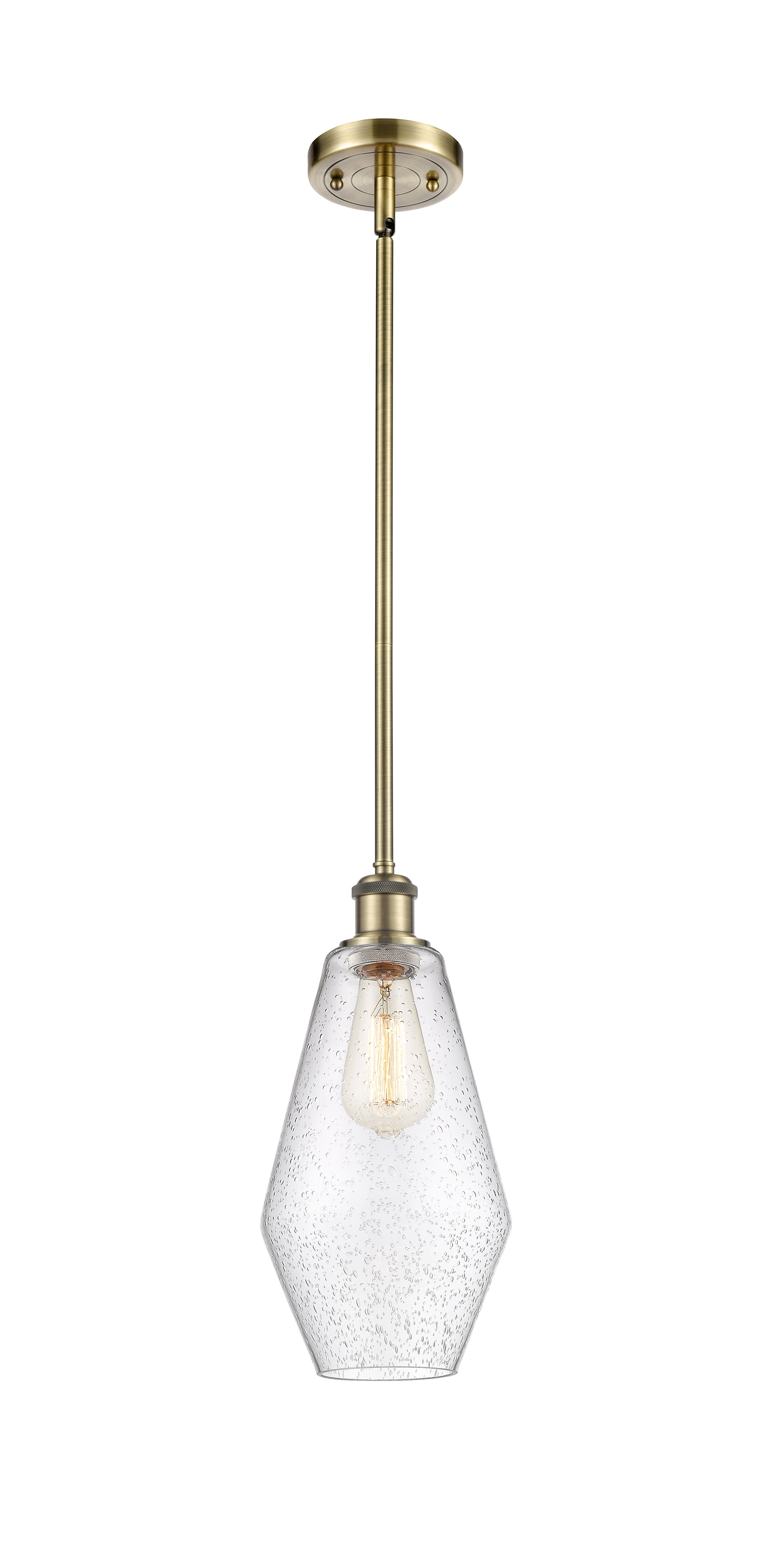 Ballston Mini Pendant 7 Inch Cast Brass
