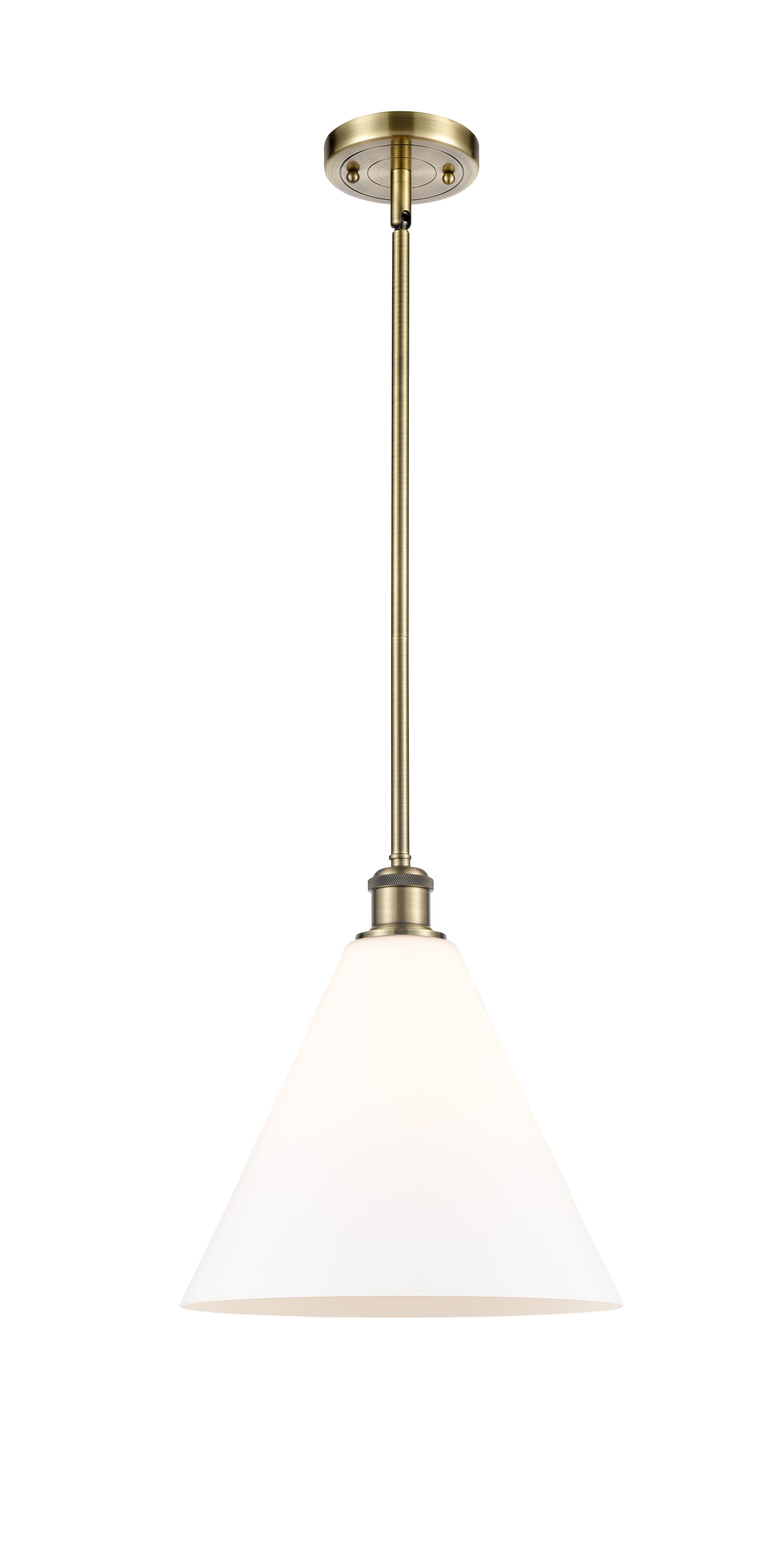 Ballston Mini Pendant Antique Brass Finish