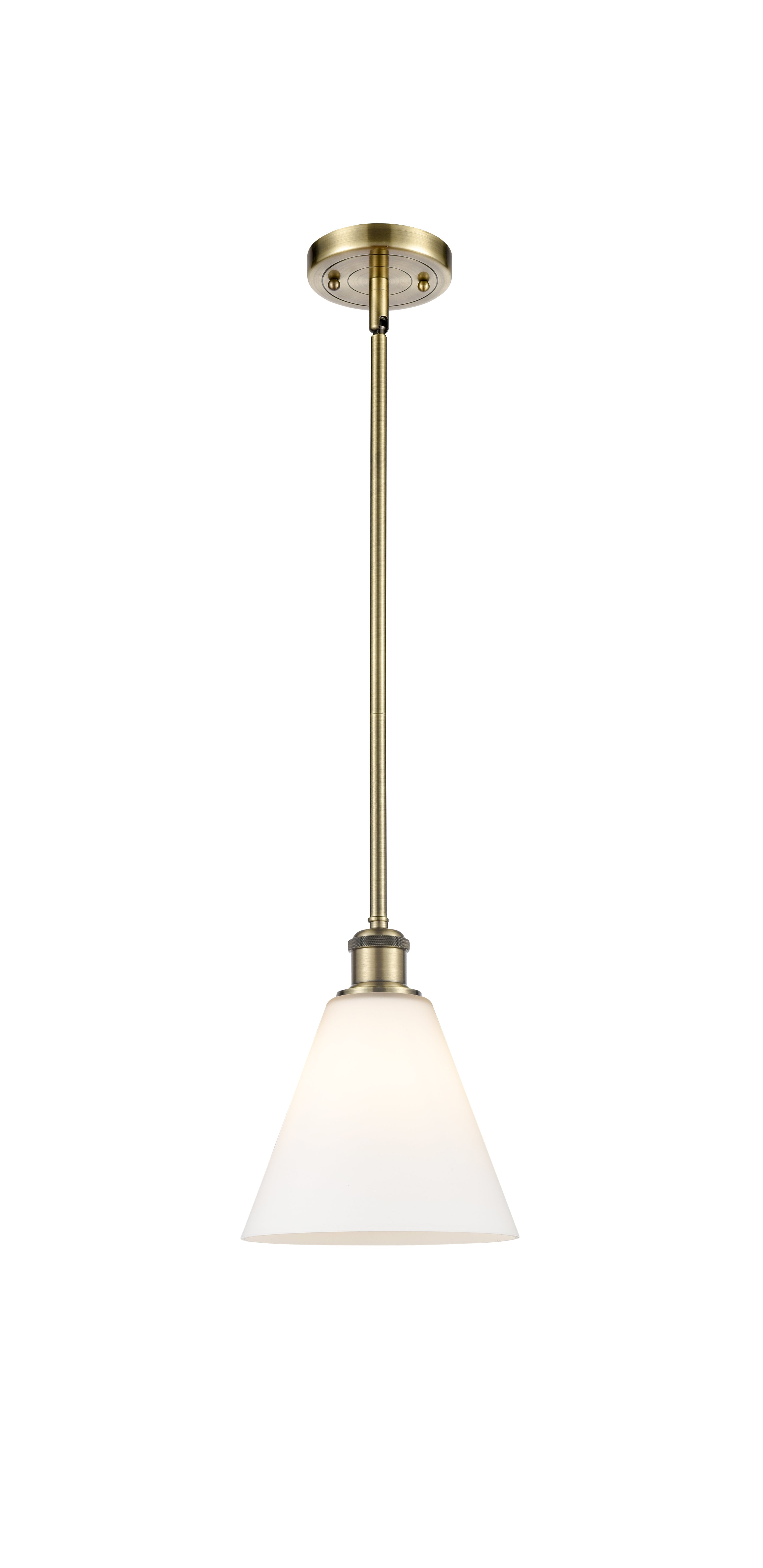 Ballston Mini Pendant Antique Brass Finish