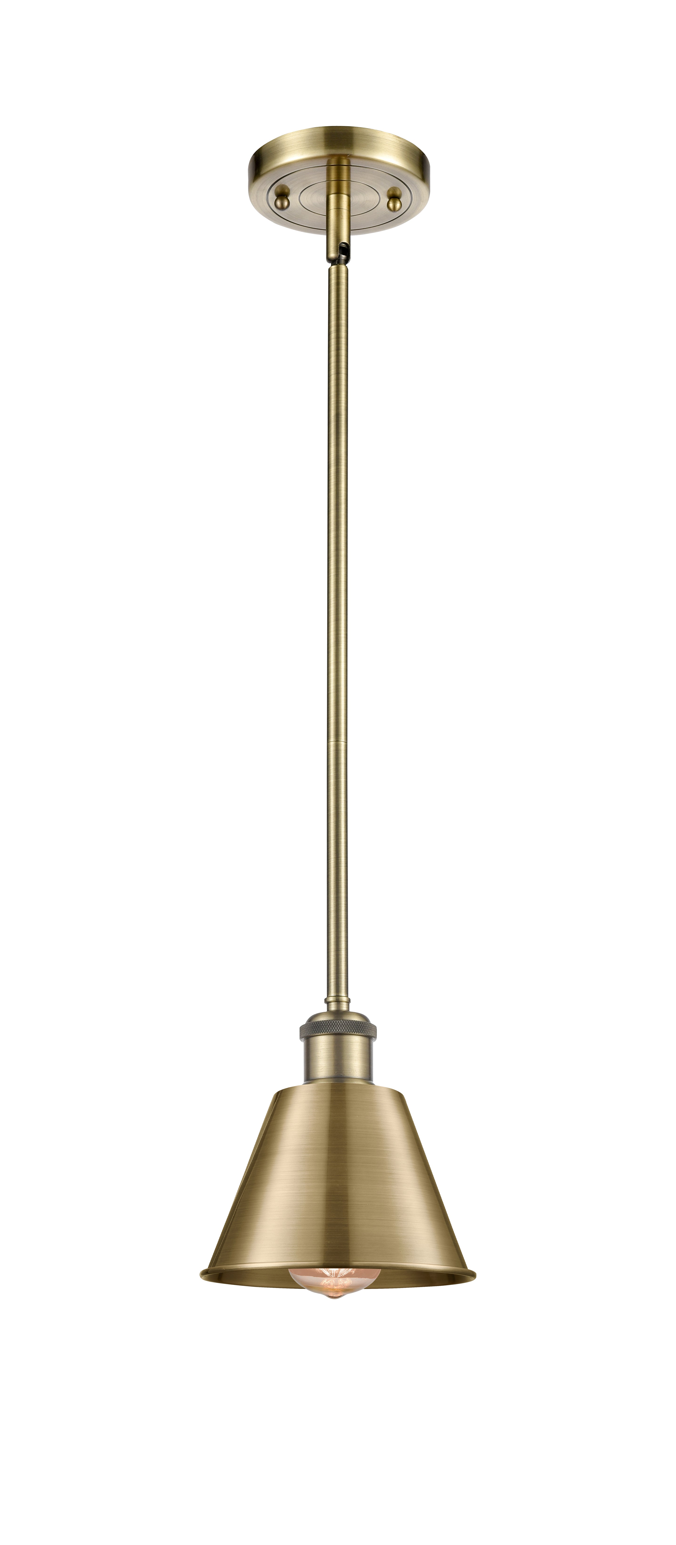 Ballston Mini Pendant Antique Brass Steel