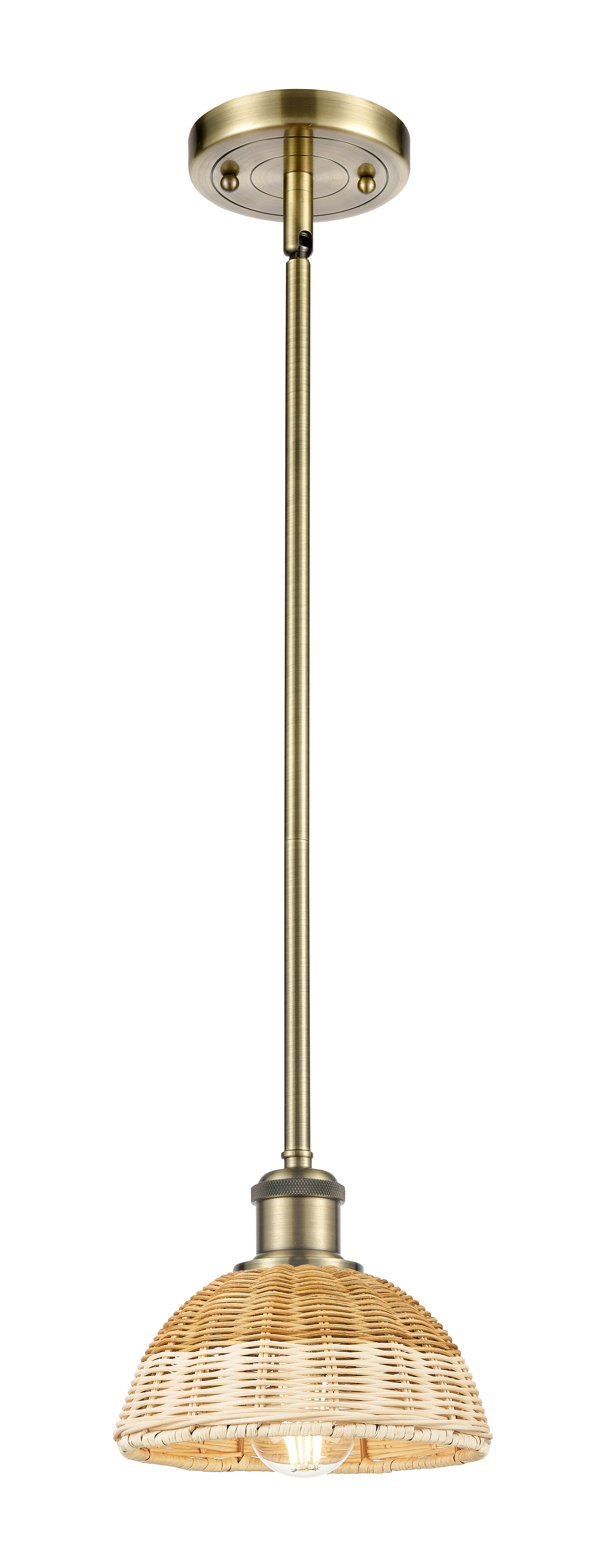 Ballston Mini Pendant Antique Brass