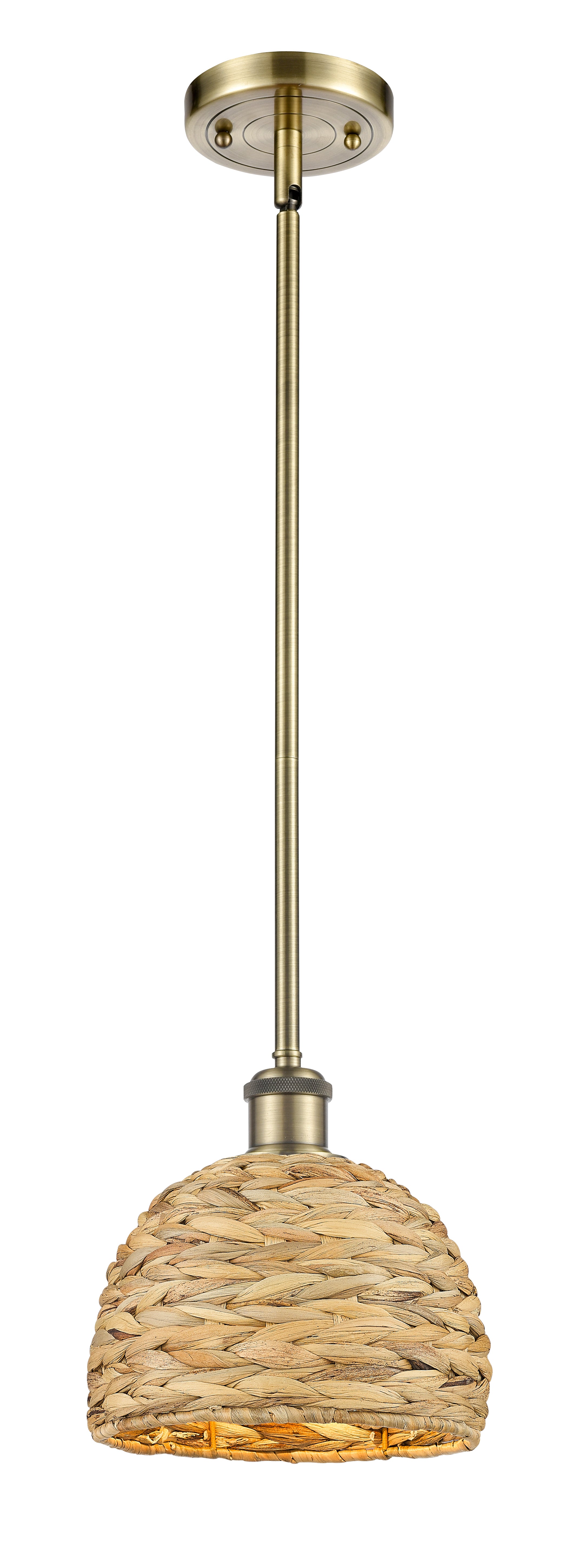 Ballston Mini Pendant Antique Brass Finish