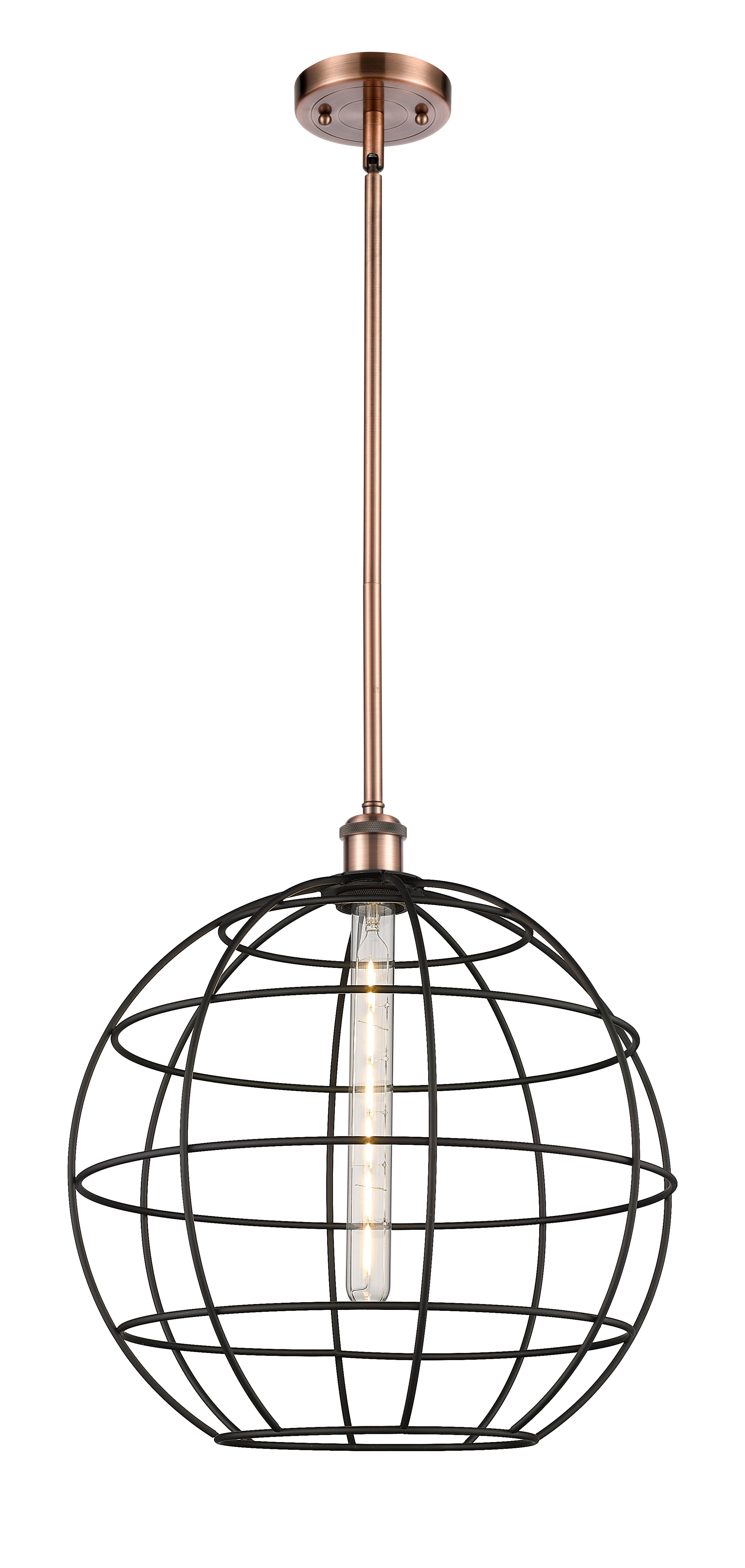 Ballston Mini Pendant Antique Brass Finish