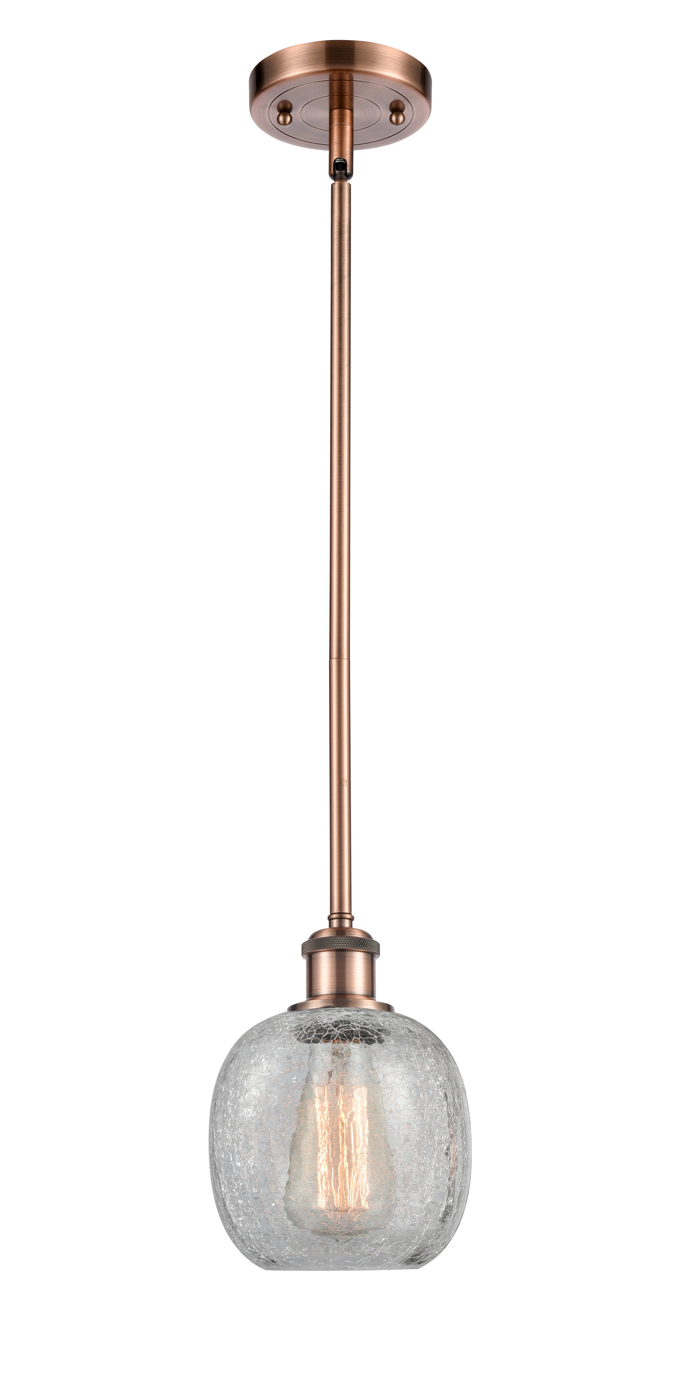 Ballston Mini Pendant Antique Brass Finish