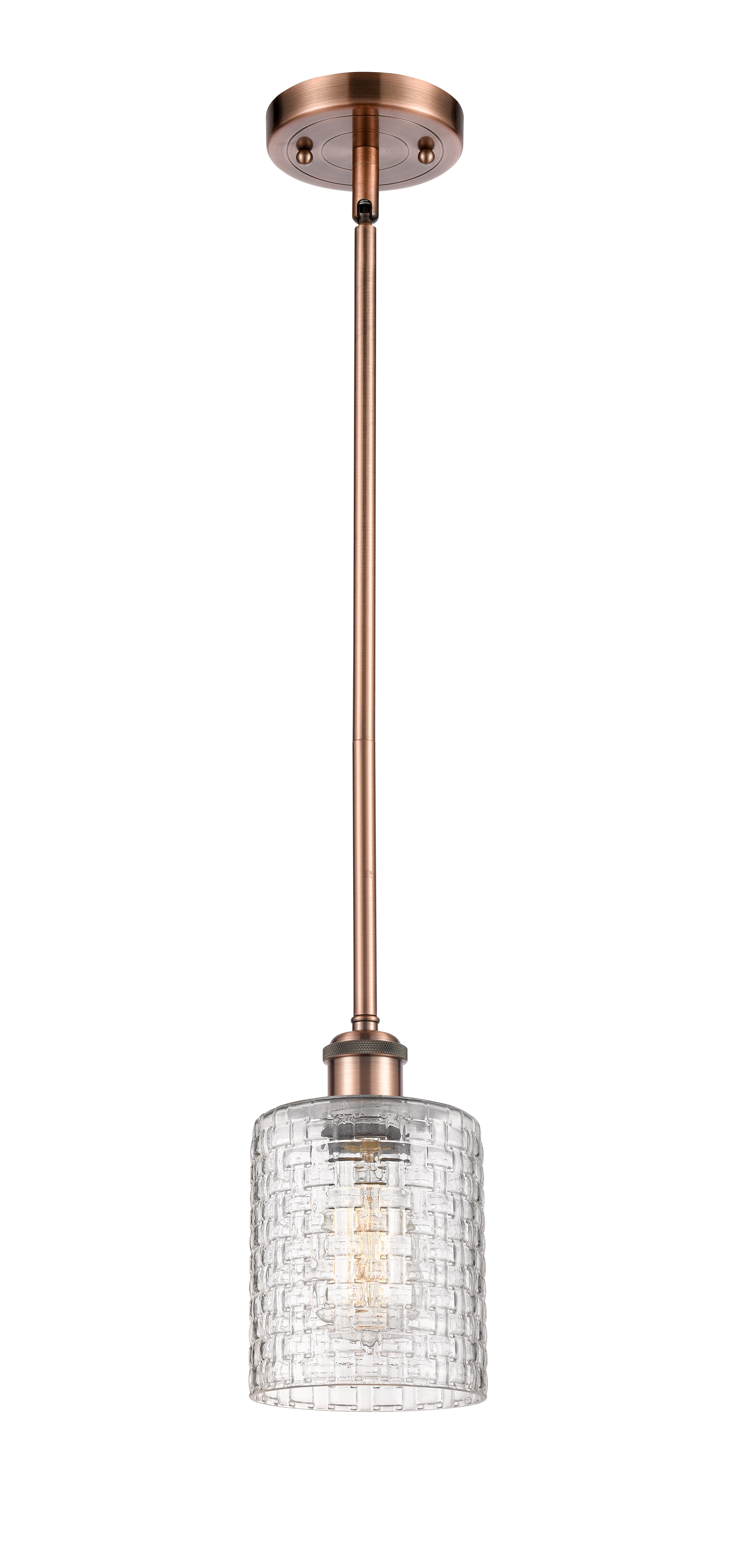 Ballston Mini Pendant Antique Brass Finish