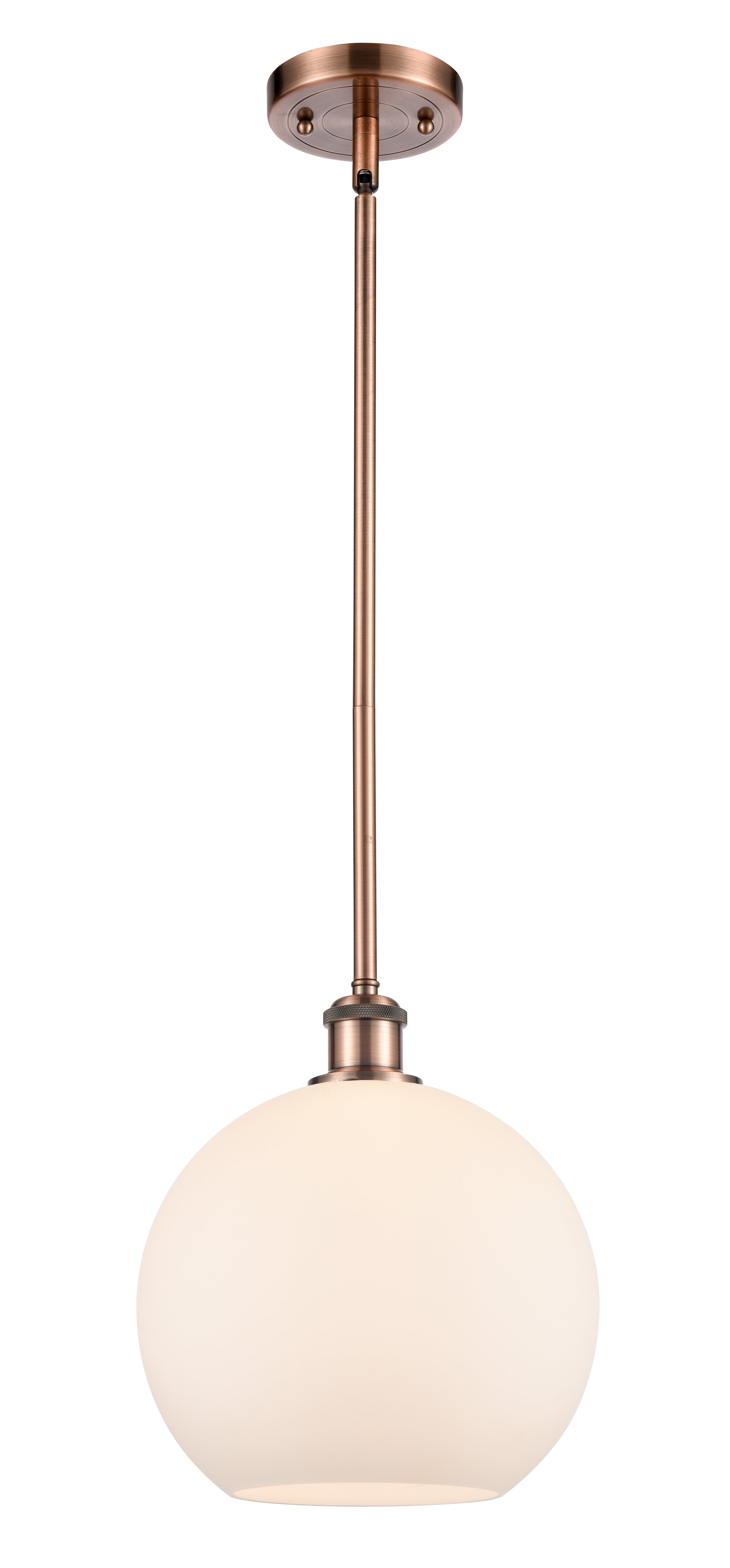 Ballston Mini Pendant Antique Brass 10 Inch