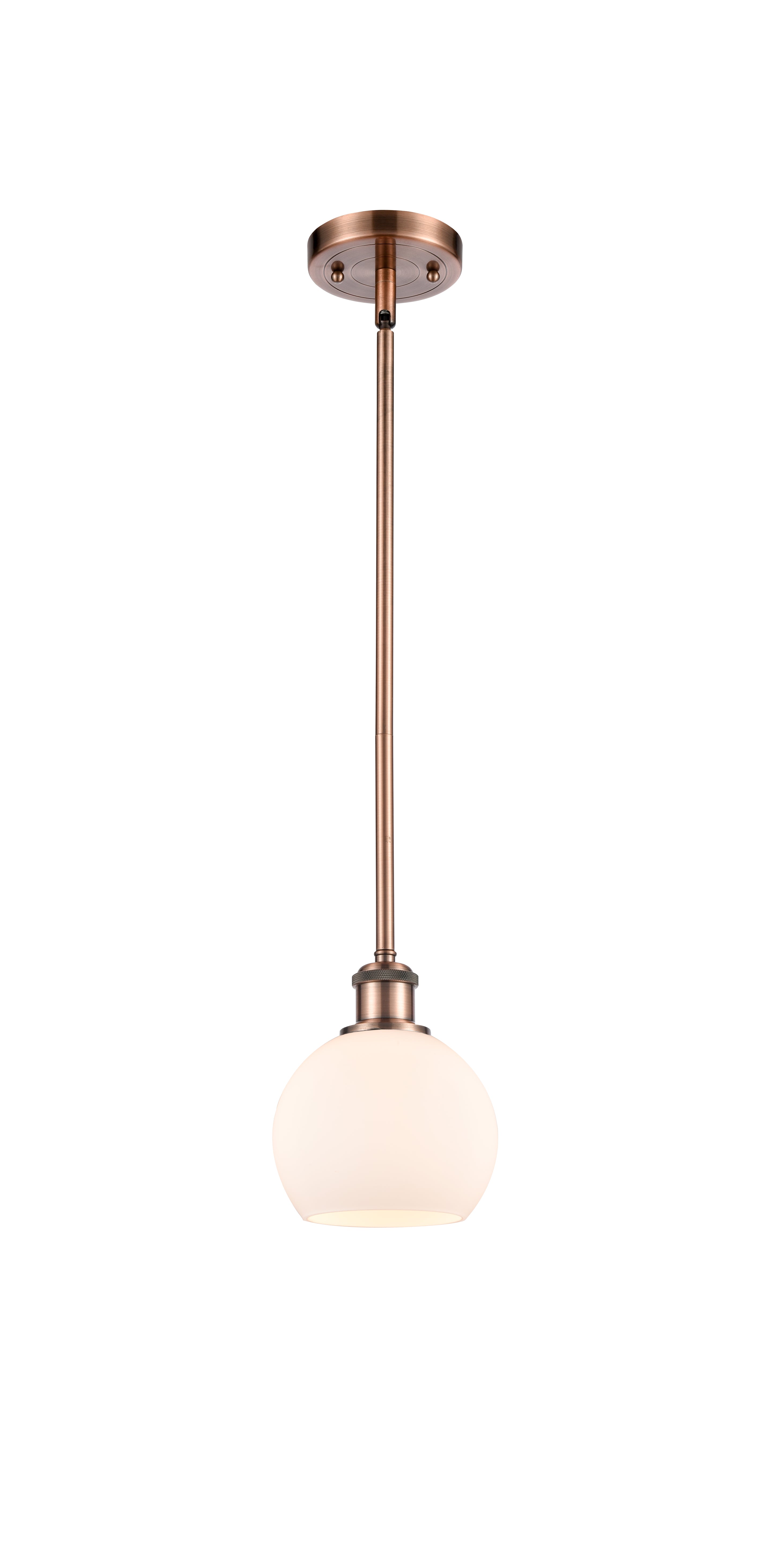 Ballston Mini Pendant Antique Brass Finish