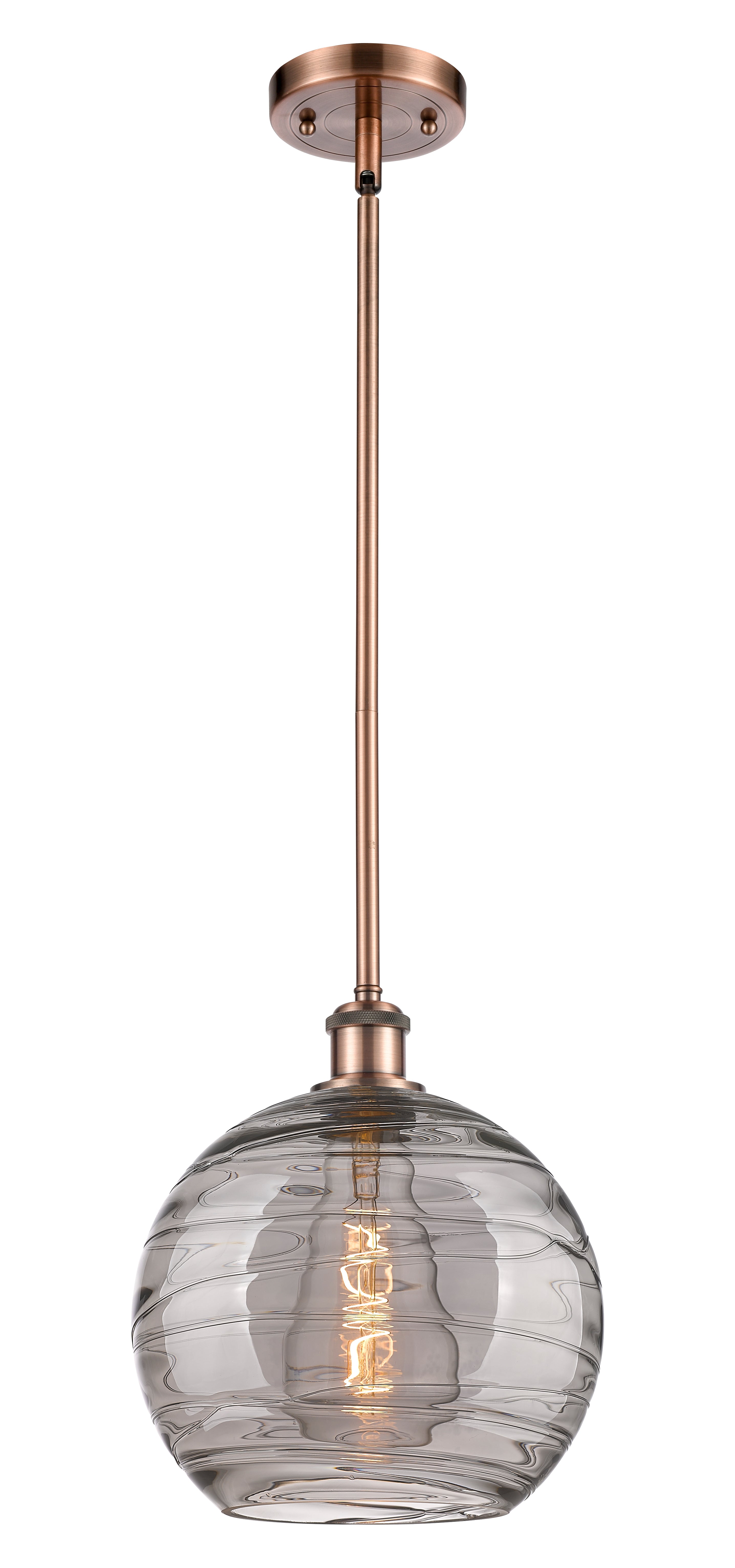 Ballston Mini Pendant Antique Brass Finish