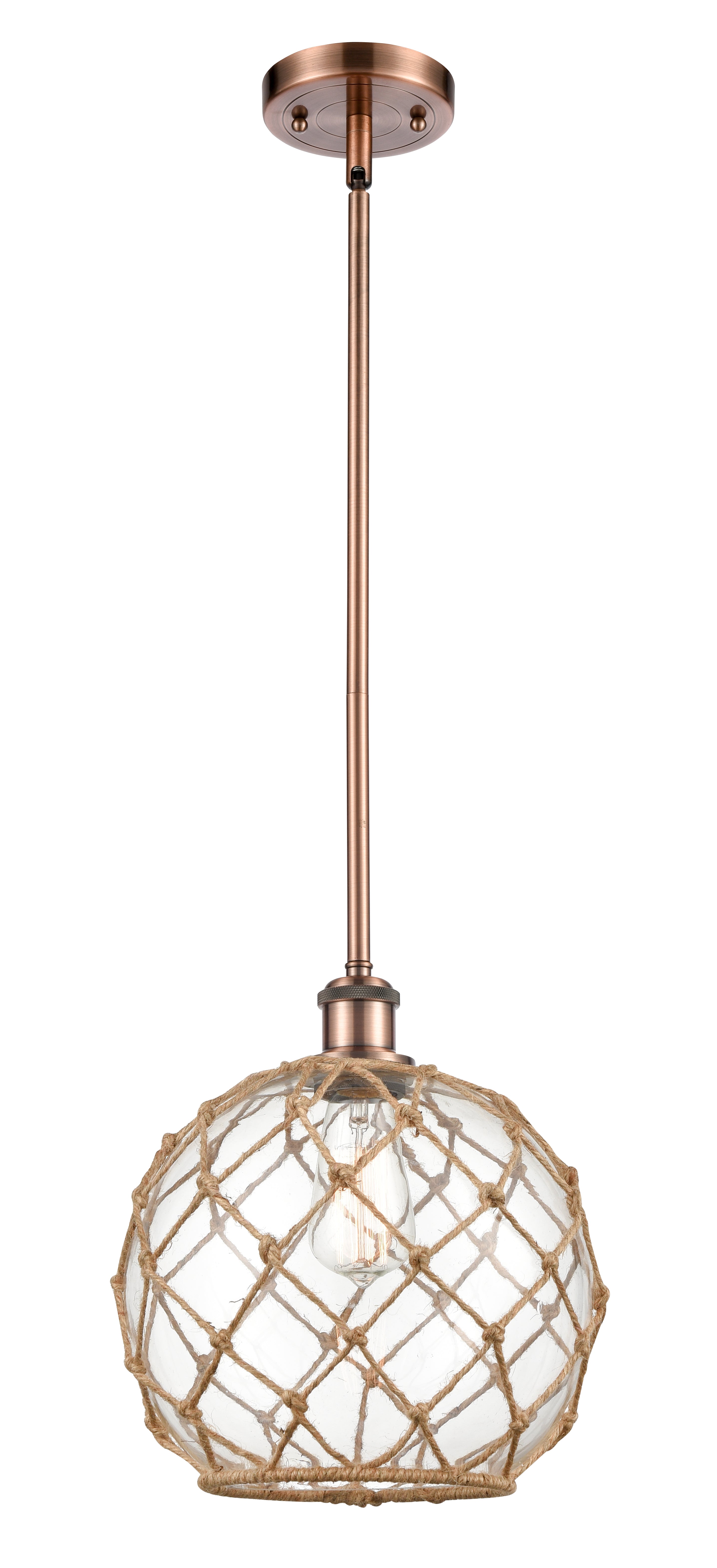 Ballston Mini Pendant Antique Brass Finish