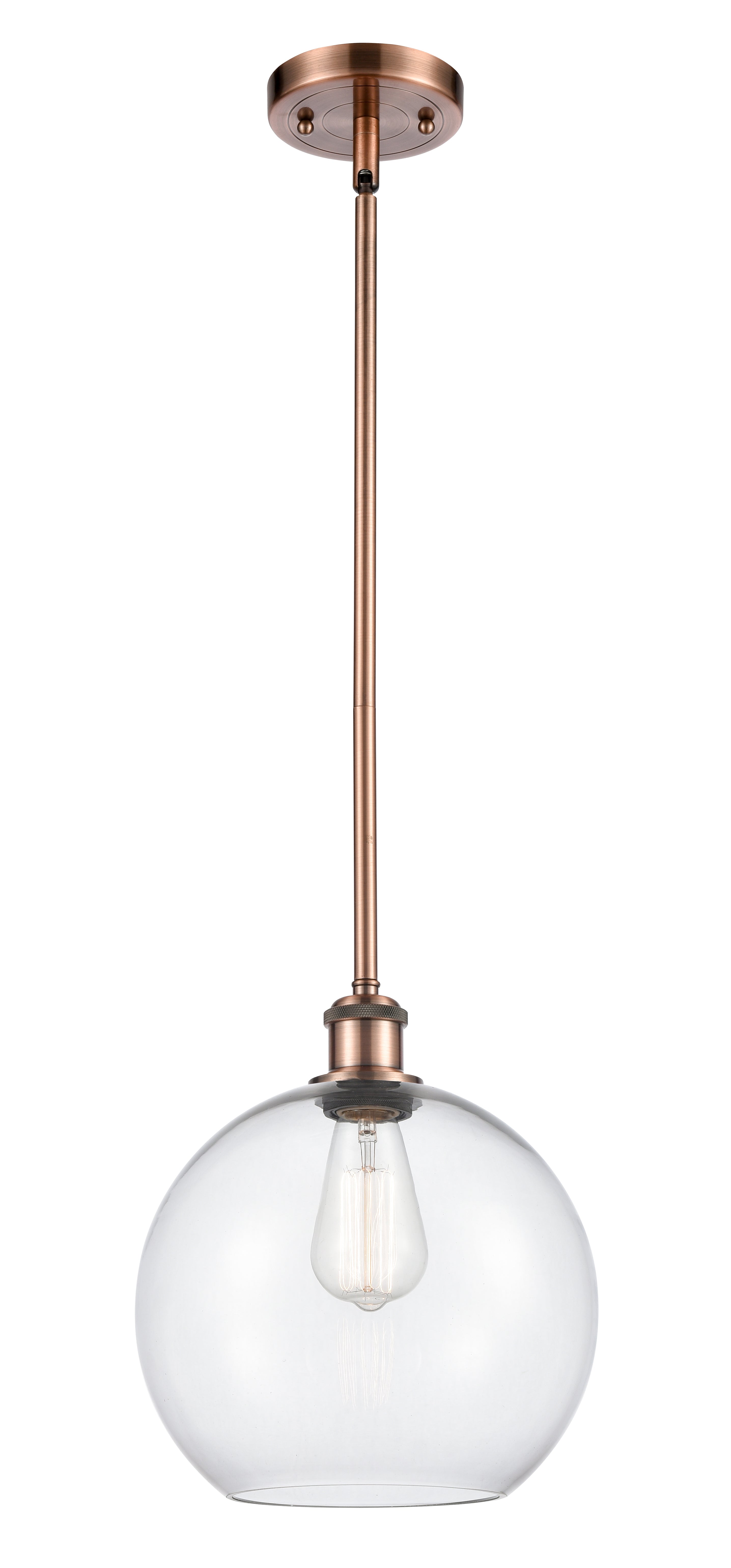 Ballston Mini Pendant Antique Brass Finish