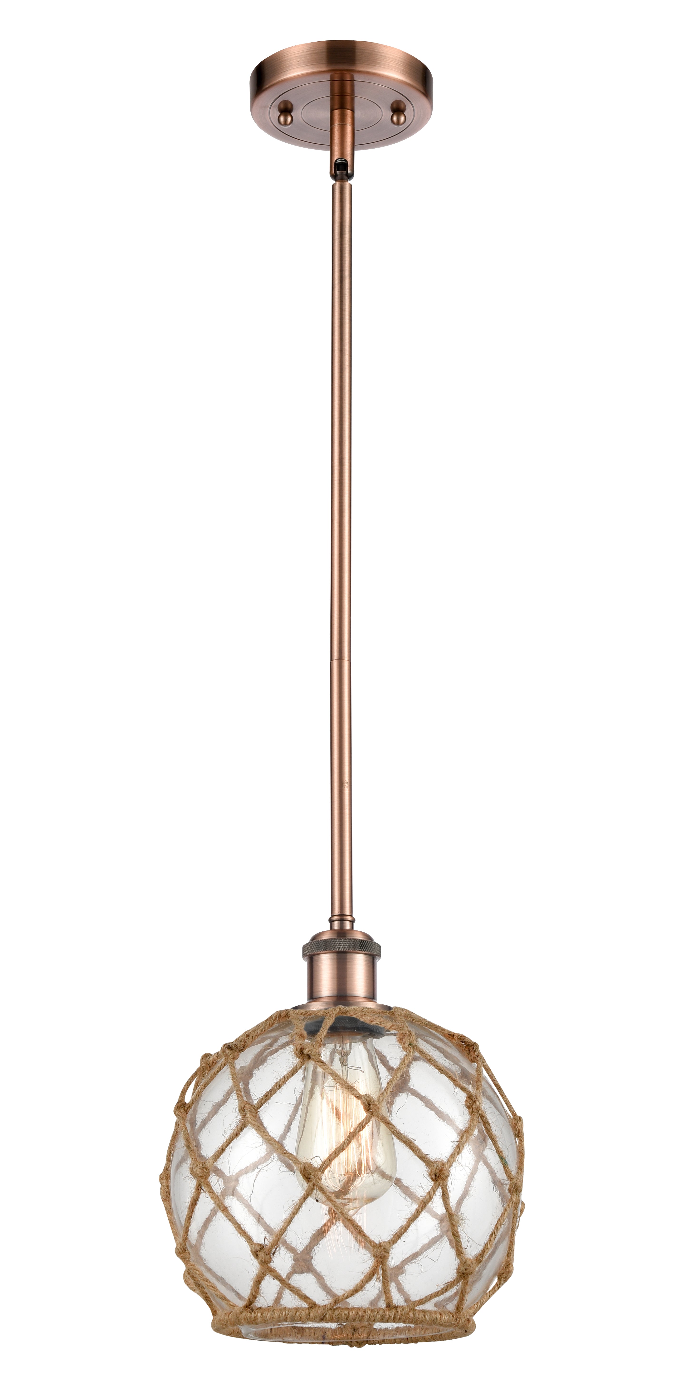 Ballston Mini Pendant Antique Brass Finish