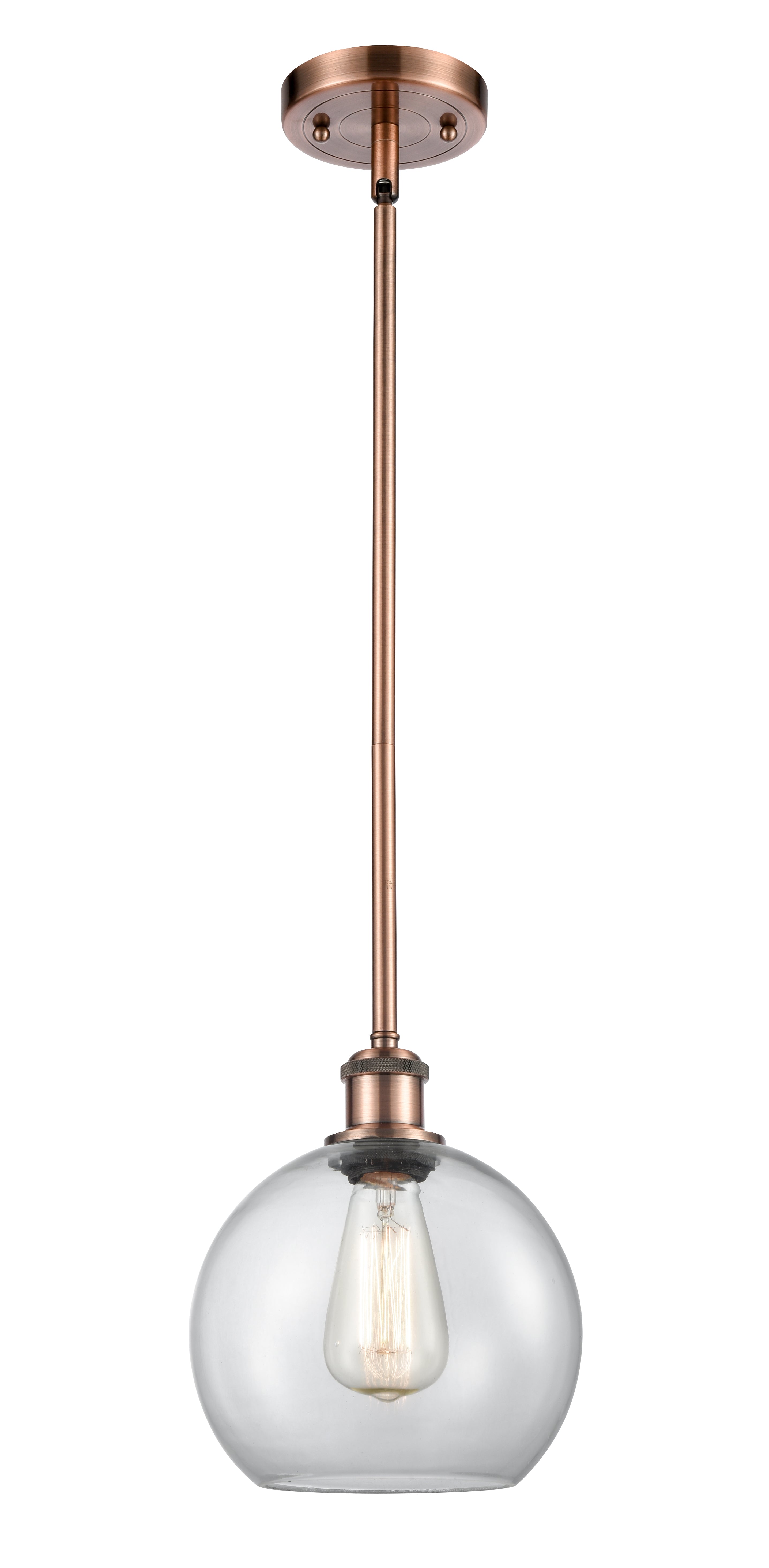 Ballston Mini Pendant Antique Brass Finish