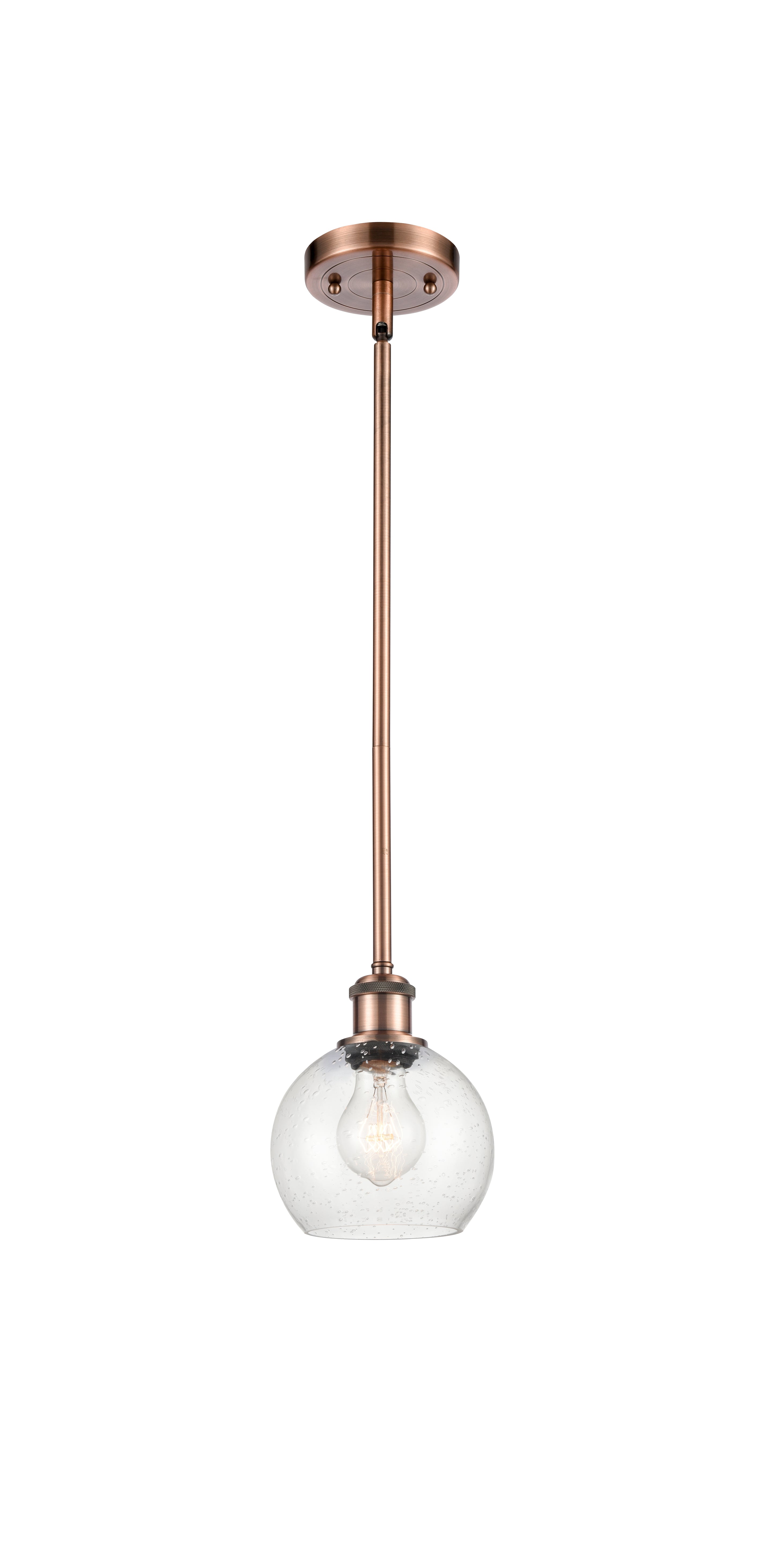 Ballston Mini Pendant Antique Brass Finish