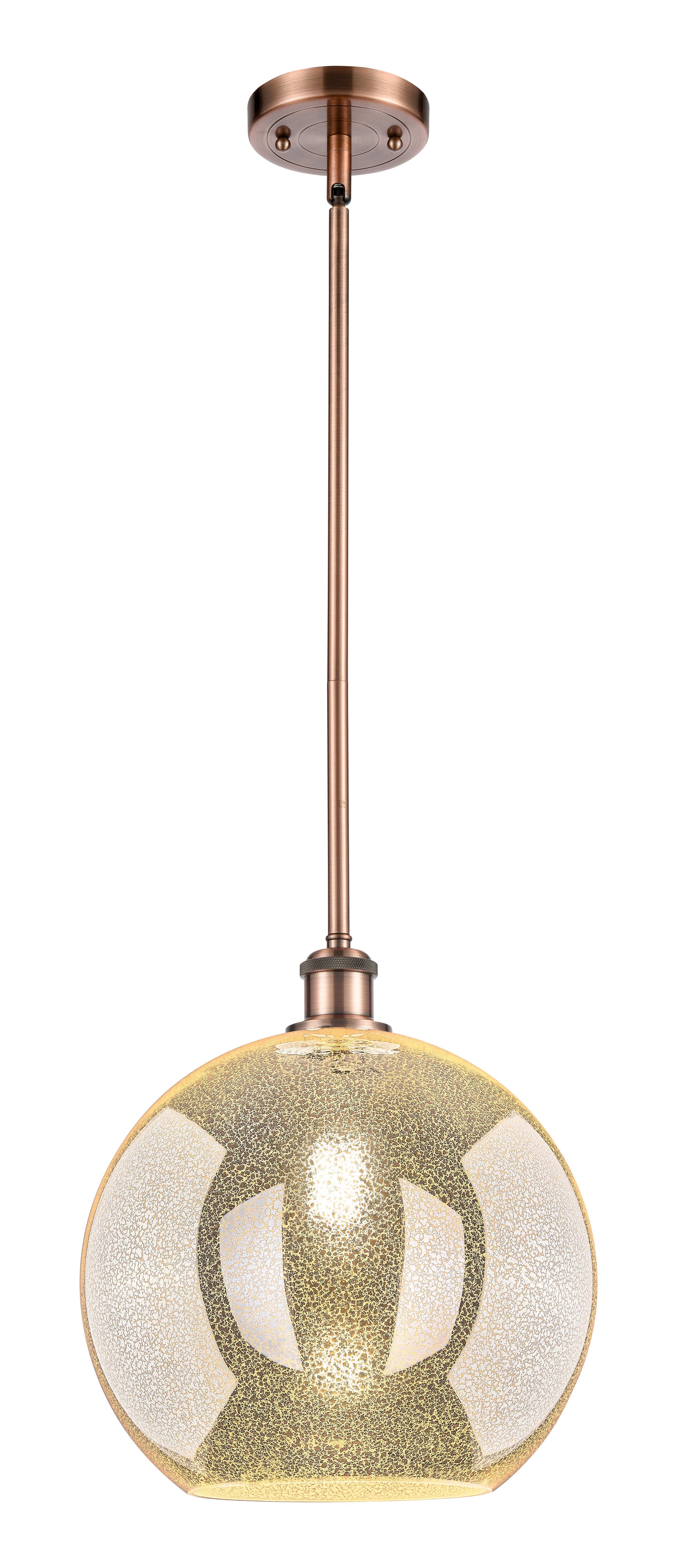 Ballston Mini Pendant Antique Brass Finish