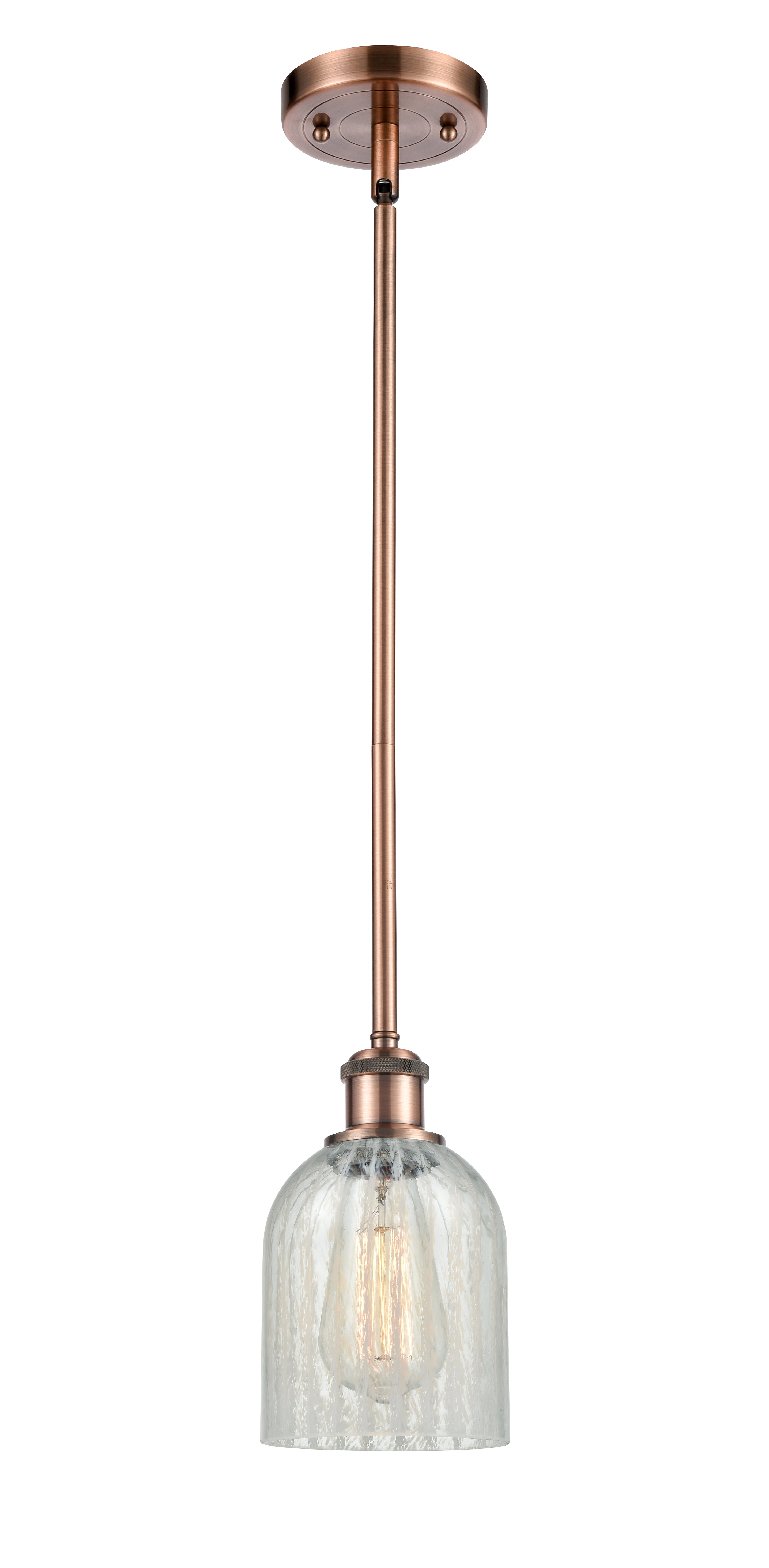 Ballston Mini Pendant Antique Brass Finish