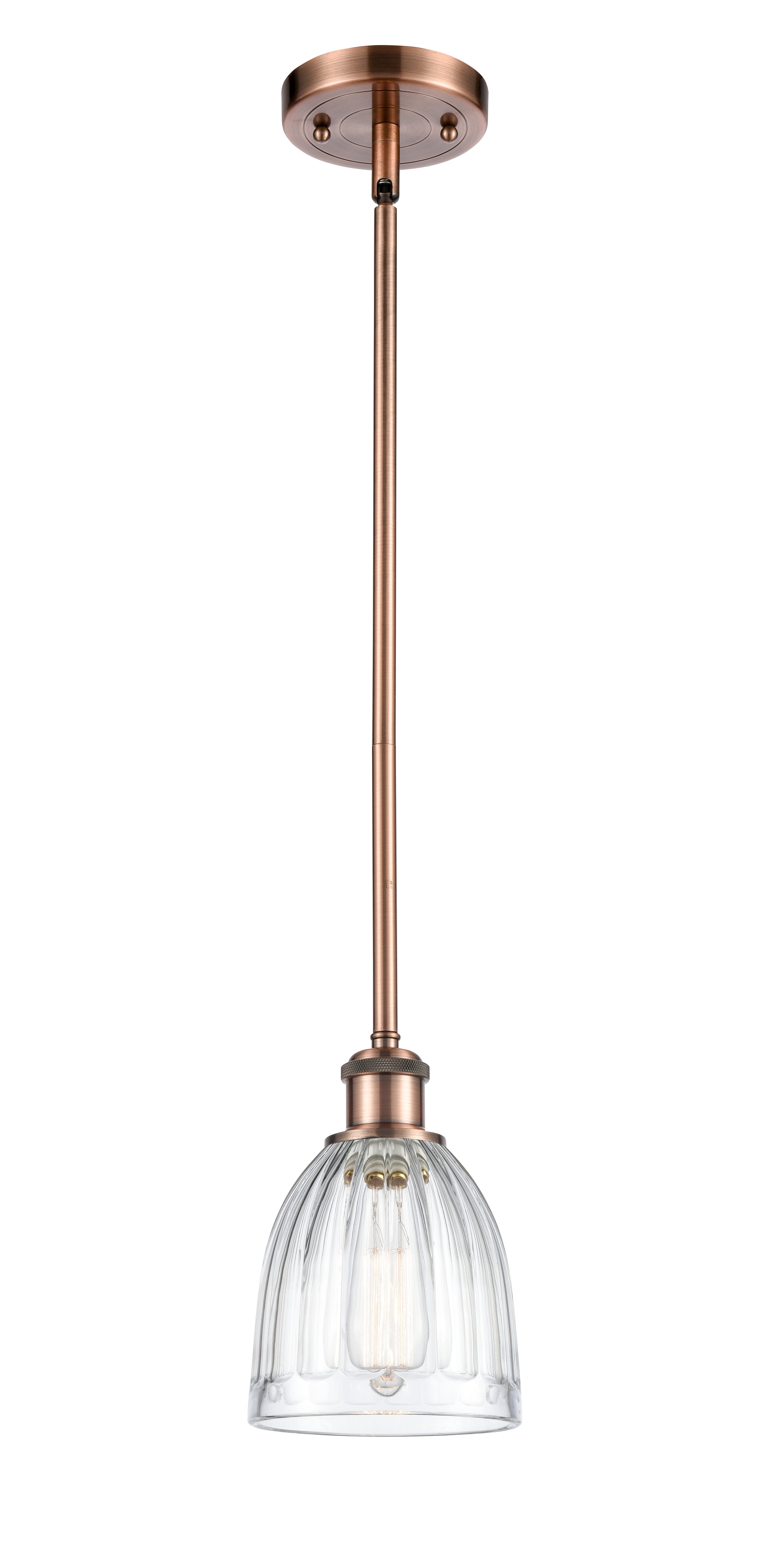 Ballston Mini Pendant Antique Brass Finish