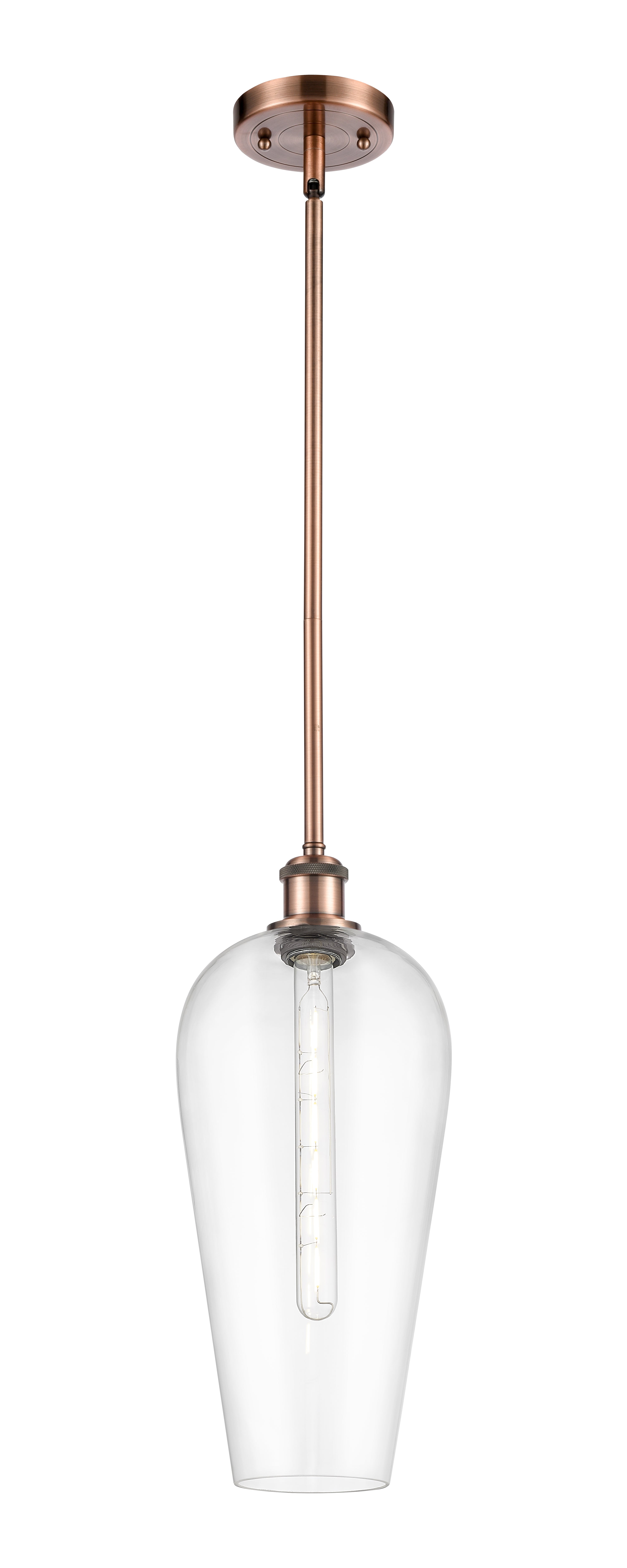 Ballston Mini Pendant Antique Brass Finish