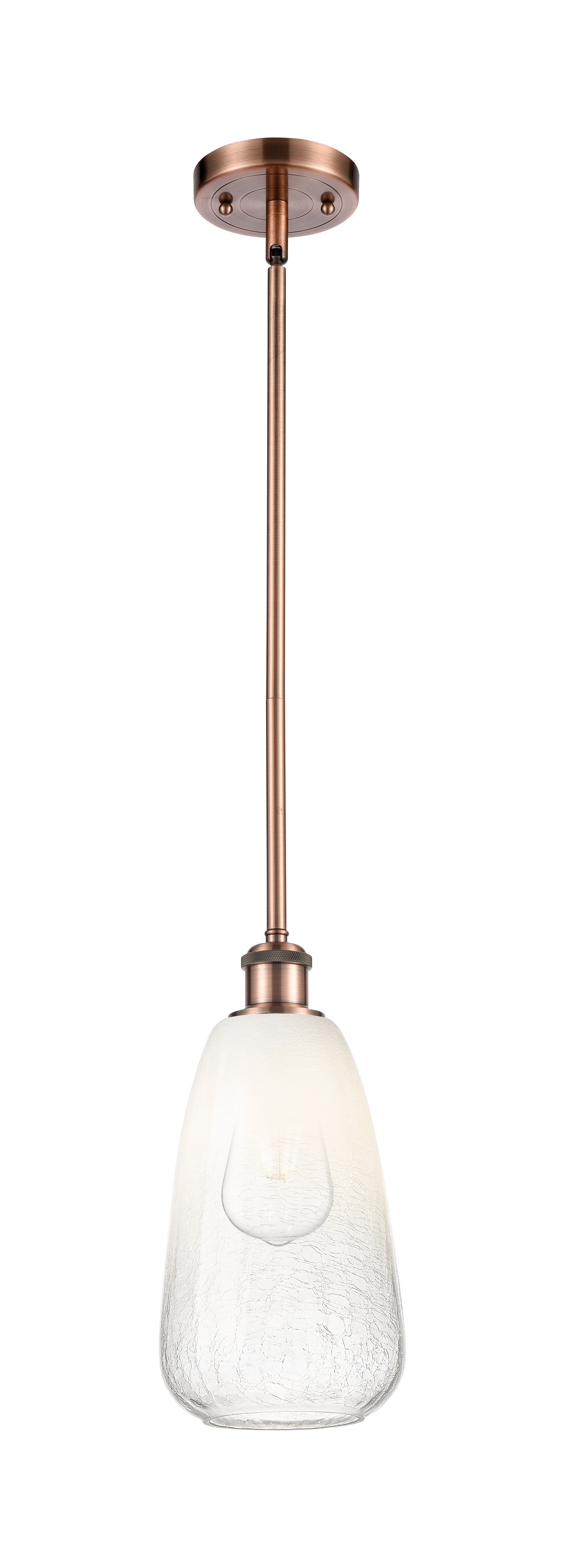 Ballston Mini Pendant Antique Brass Glass