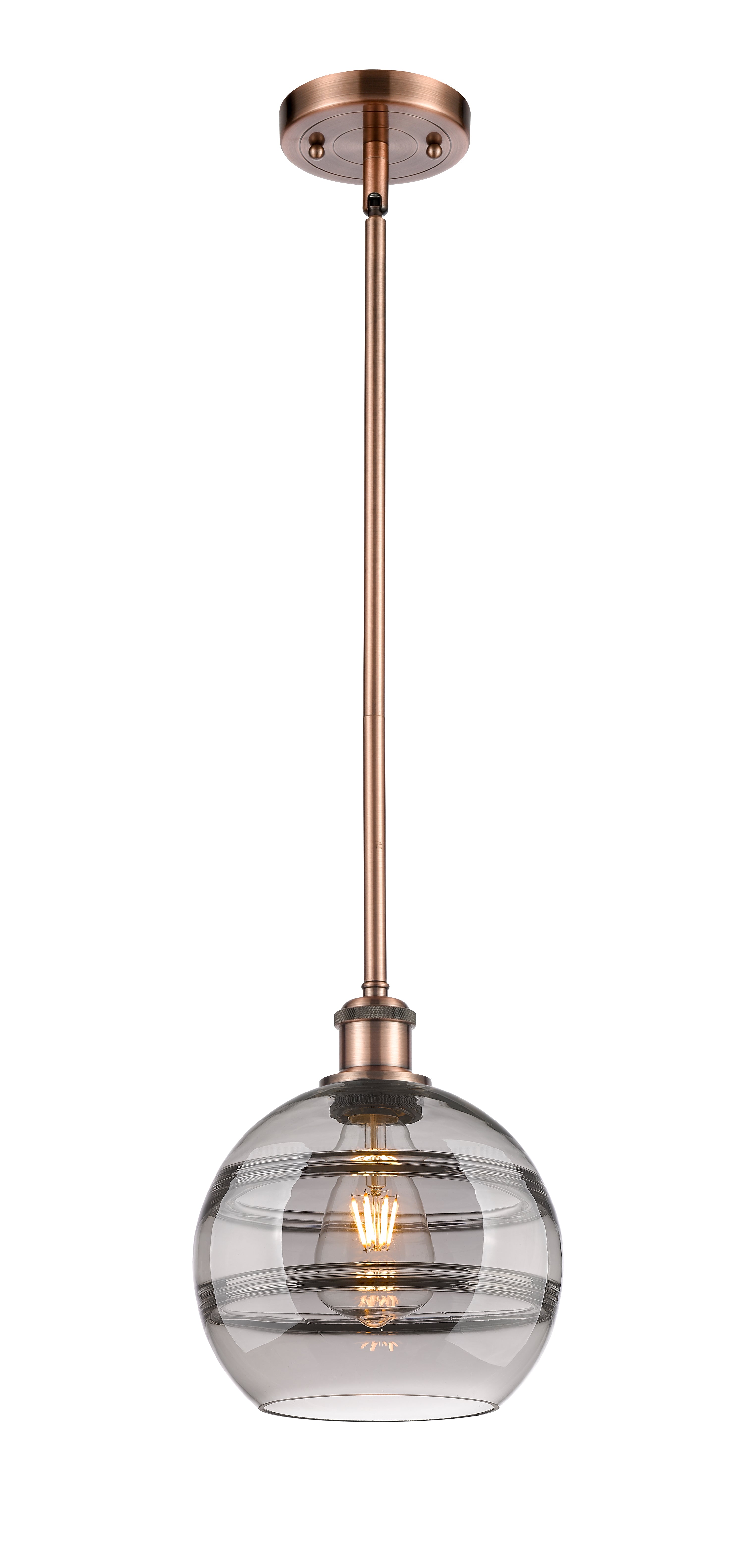 Ballston Mini Pendant Antique Brass Finish
