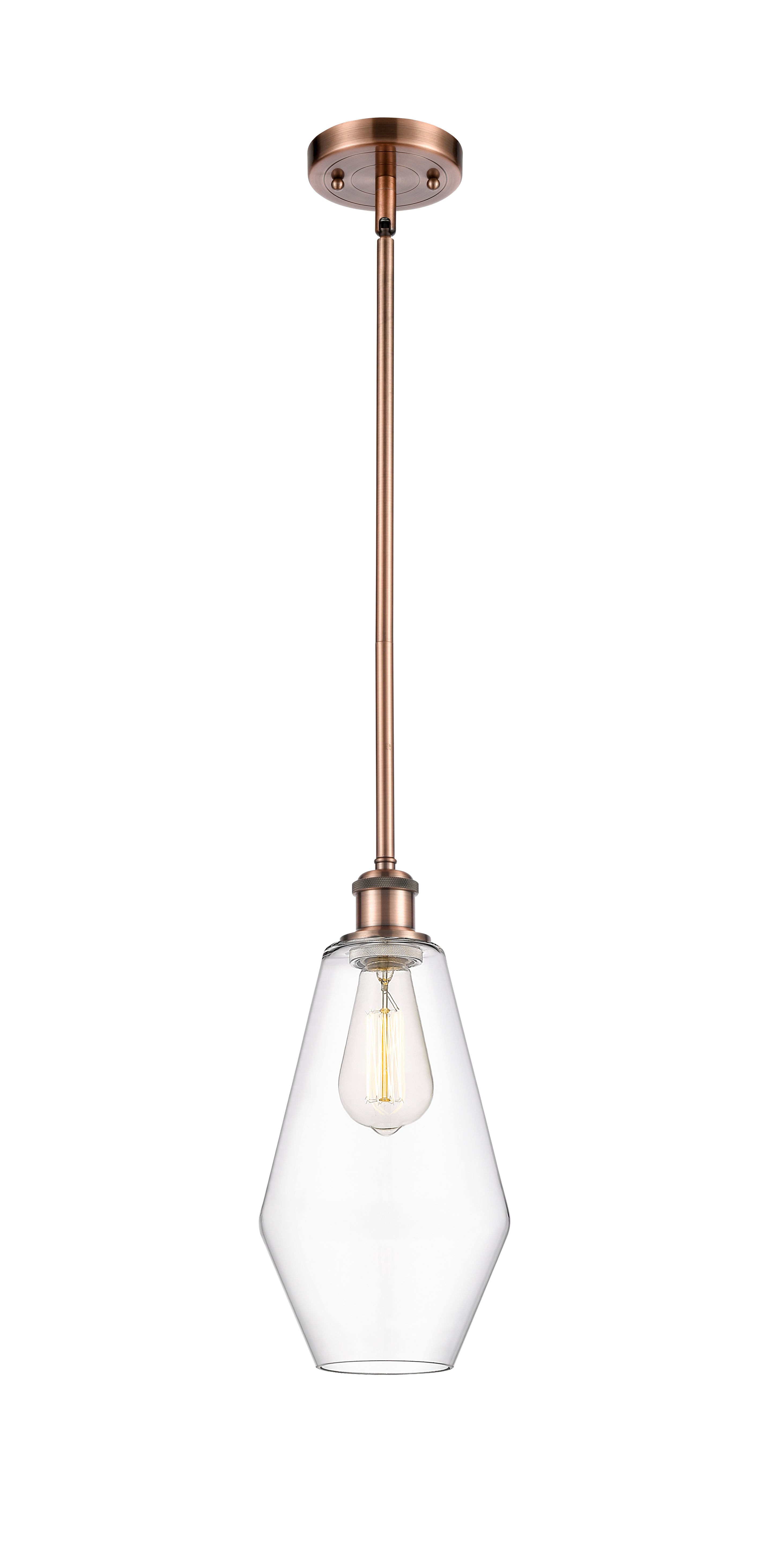 Ballston Mini Pendant 7 Inch Cast Brass
