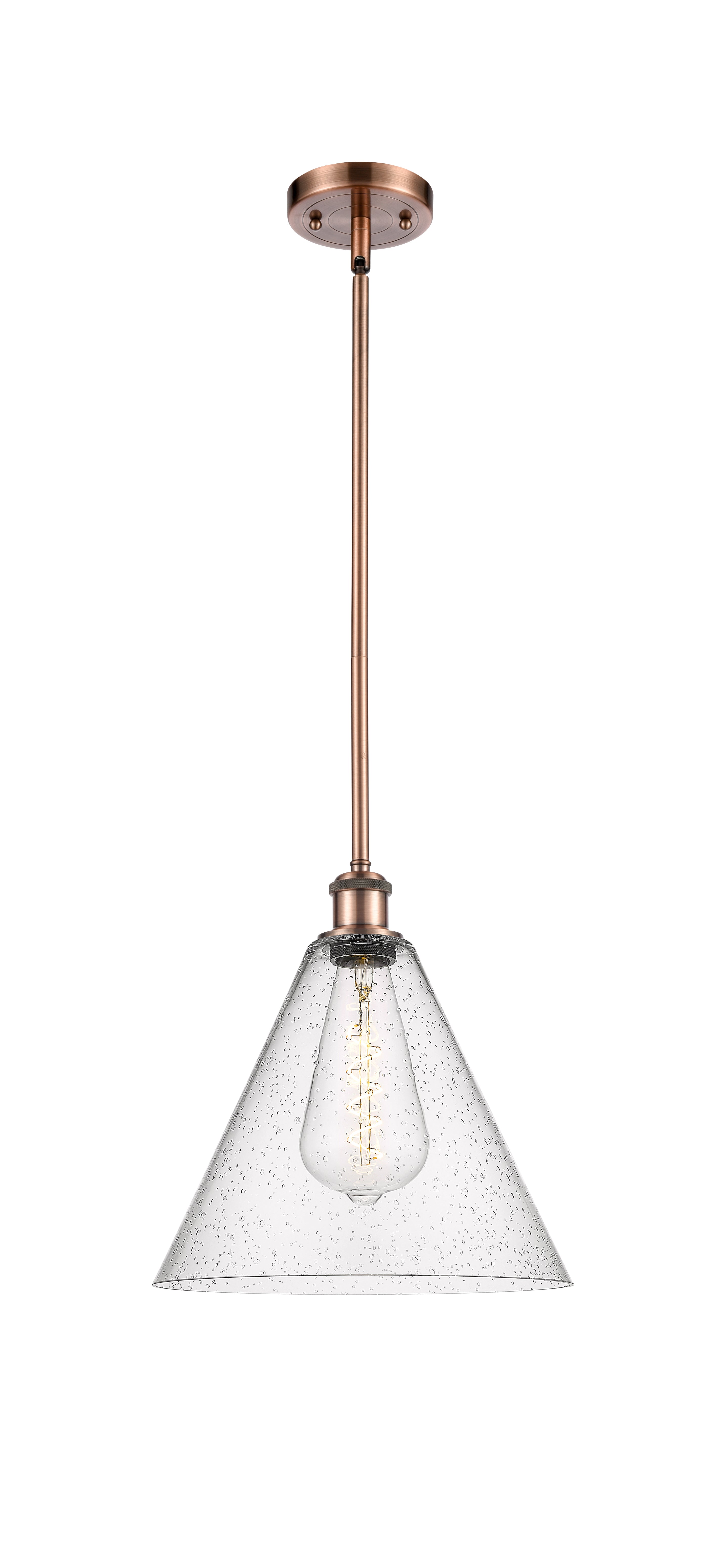 Ballston Mini Pendant Antique Brass Finish