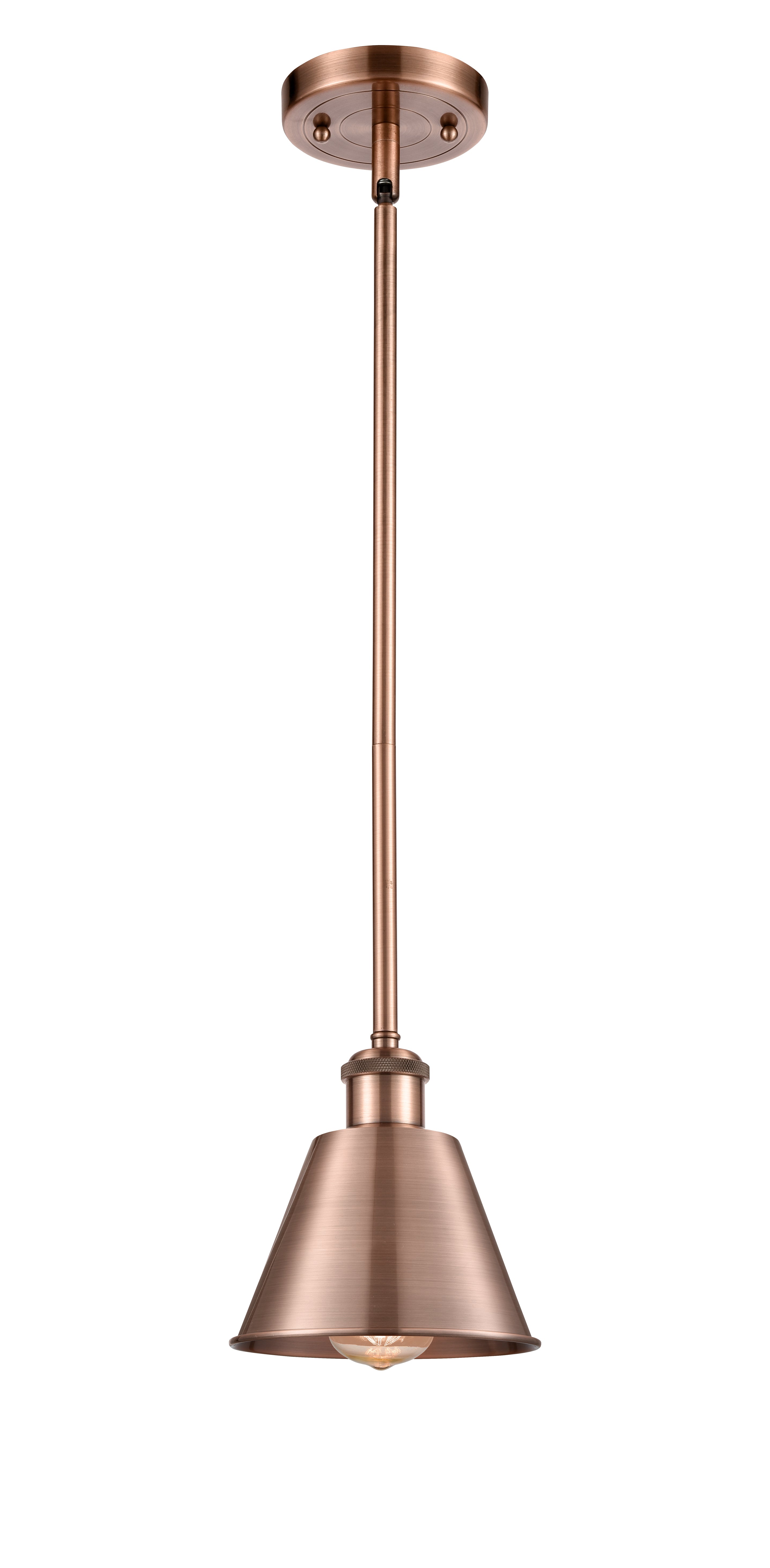 Ballston Mini Pendant Antique Brass Finish