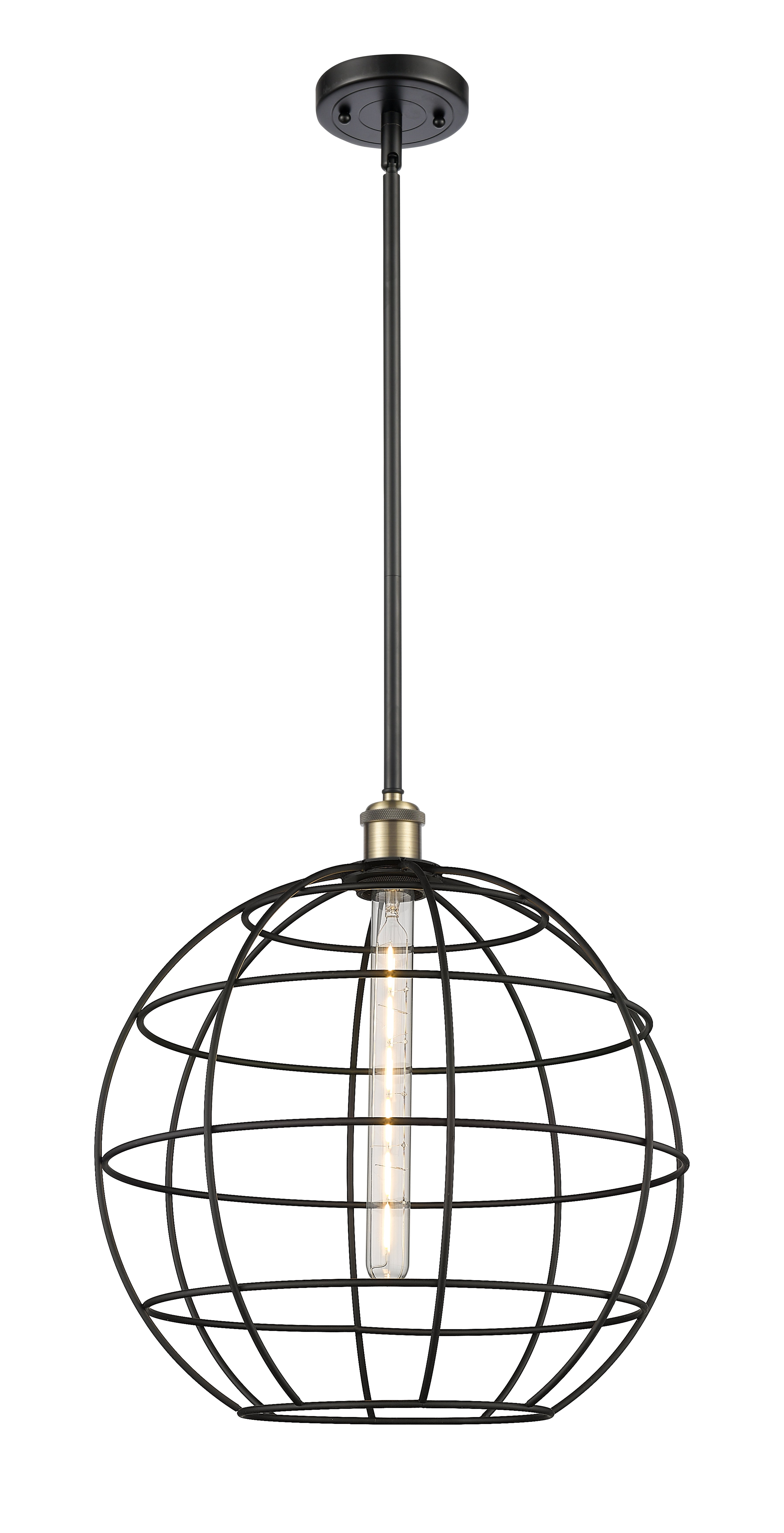 Ballston Mini Pendant Antique Brass Finish