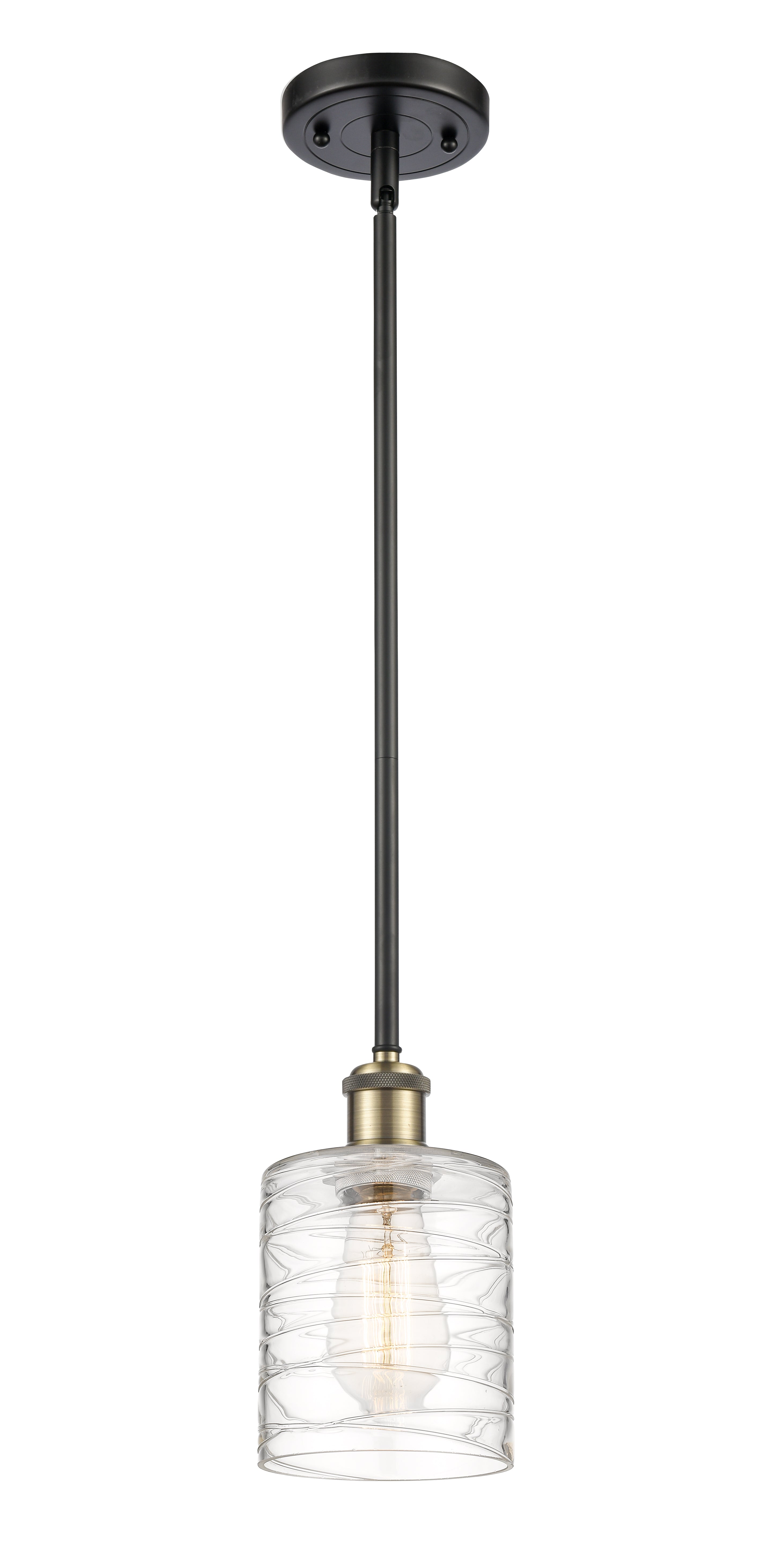 Ballston Mini Pendant Antique Brass Finish