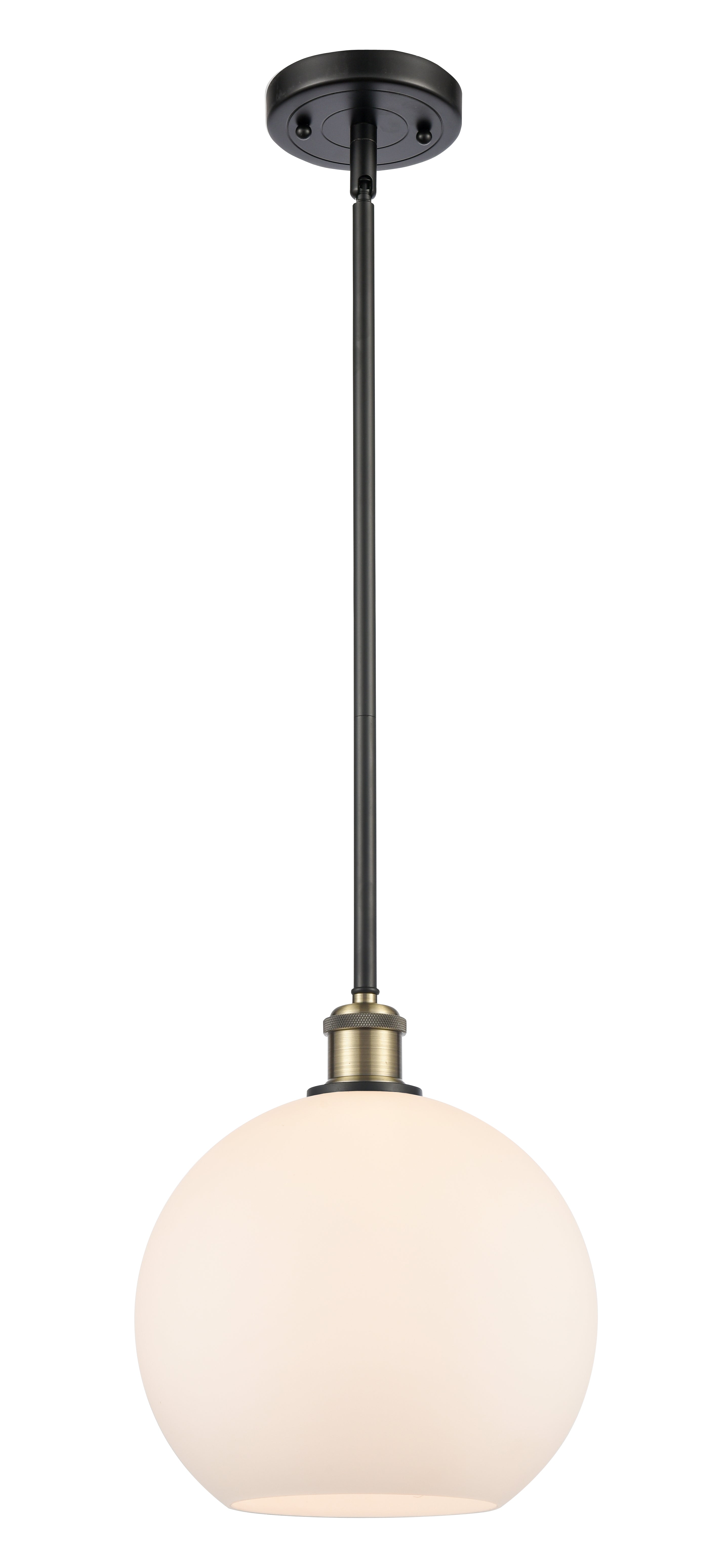 Ballston Mini Pendant Antique Brass 10 Inch