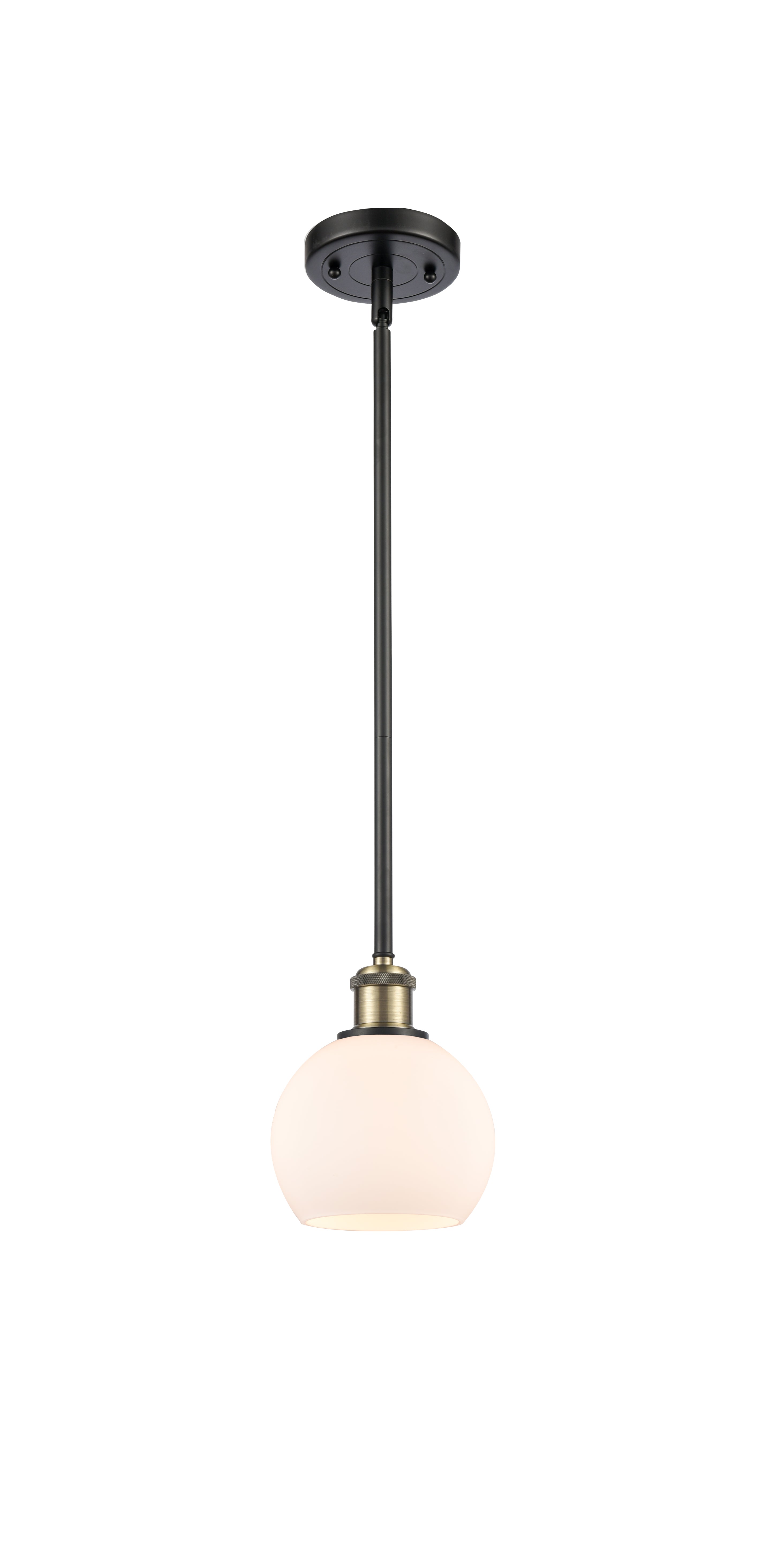 Ballston Mini Pendant Antique Brass Finish