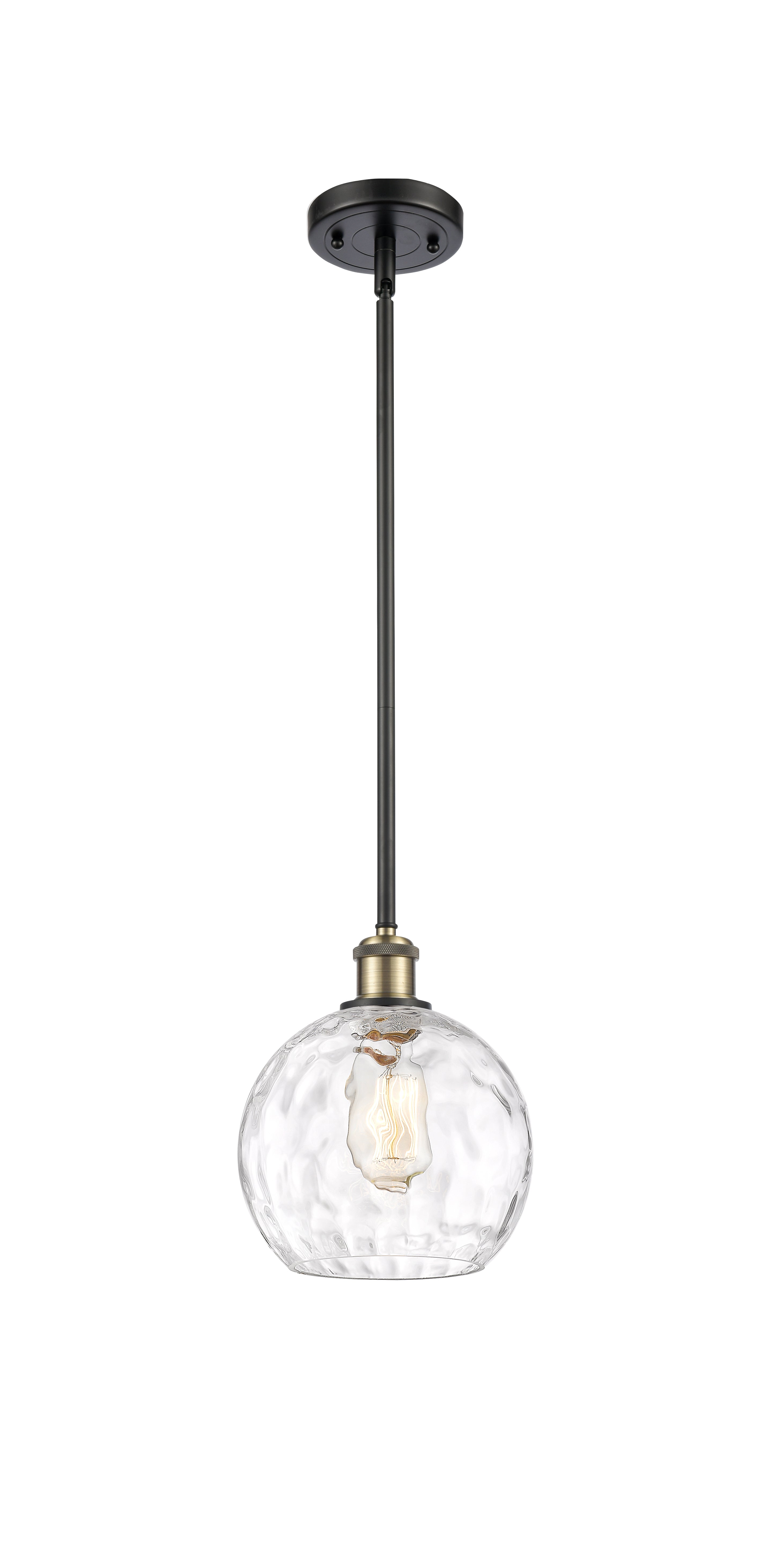 Ballston Mini Pendant Antique Brass 8 inch