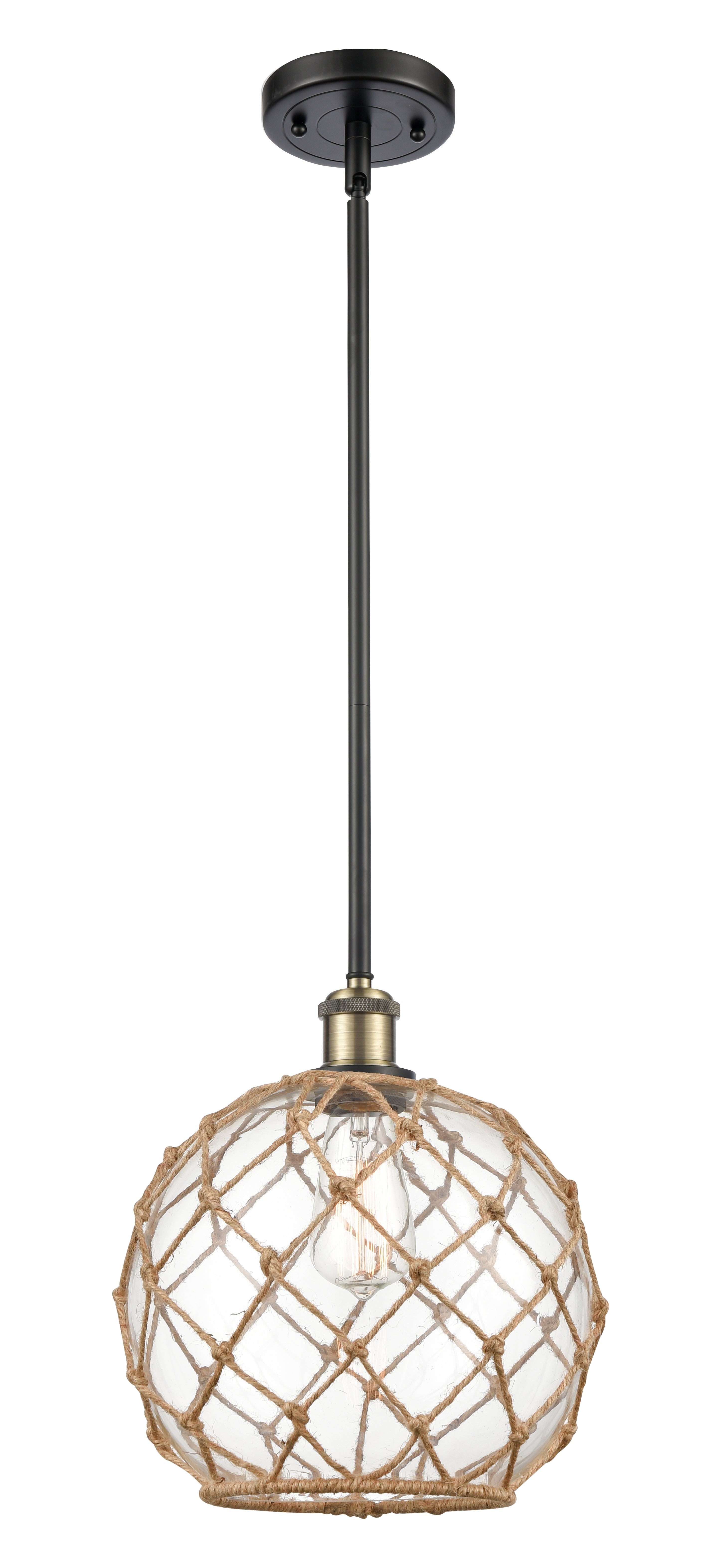 Ballston Mini Pendant Antique Brass Finish