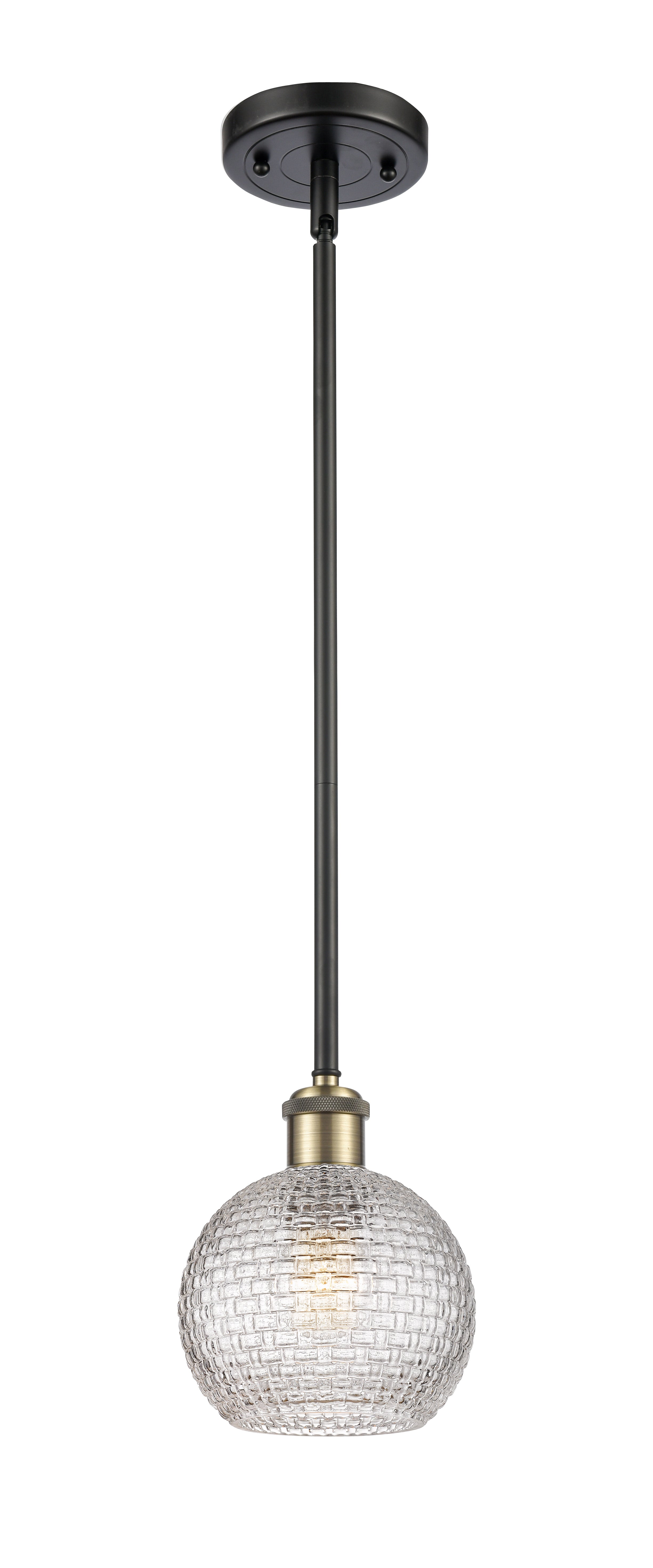 Ballston Mini Pendant Antique Brass Finish