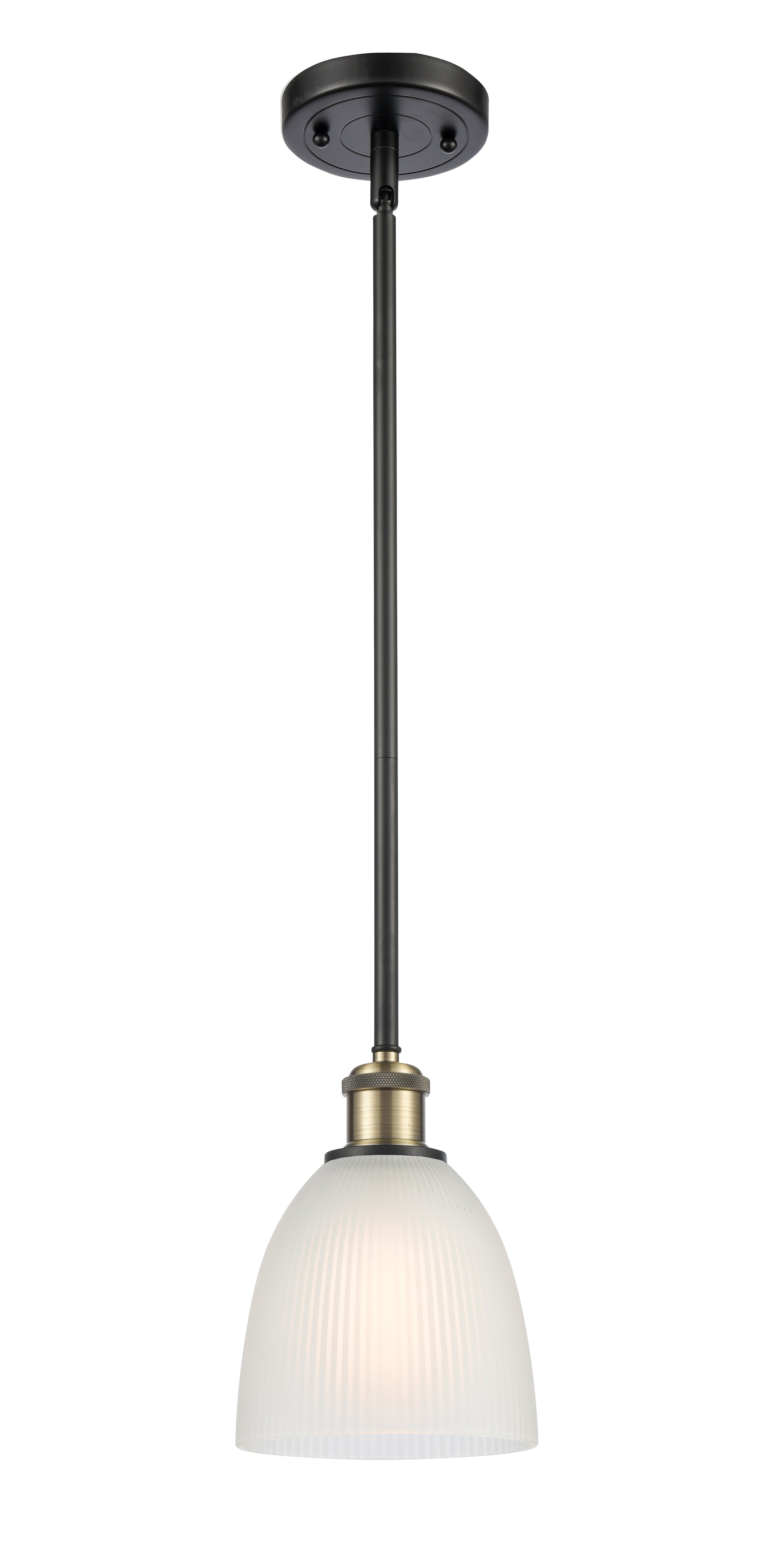 Ballston Mini Pendant Antique Brass Finish