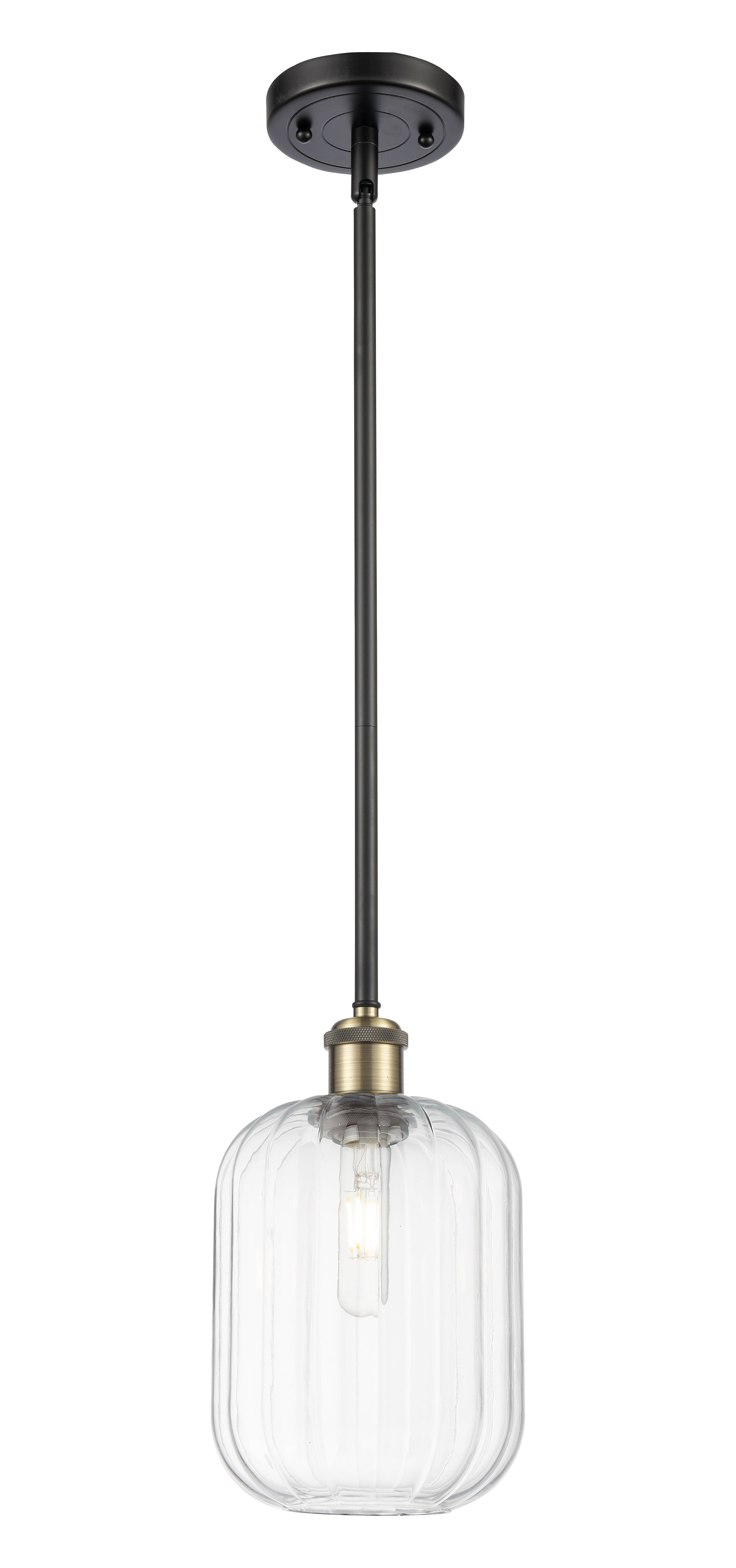 Ballston Mini Pendant Antique Brass Finish