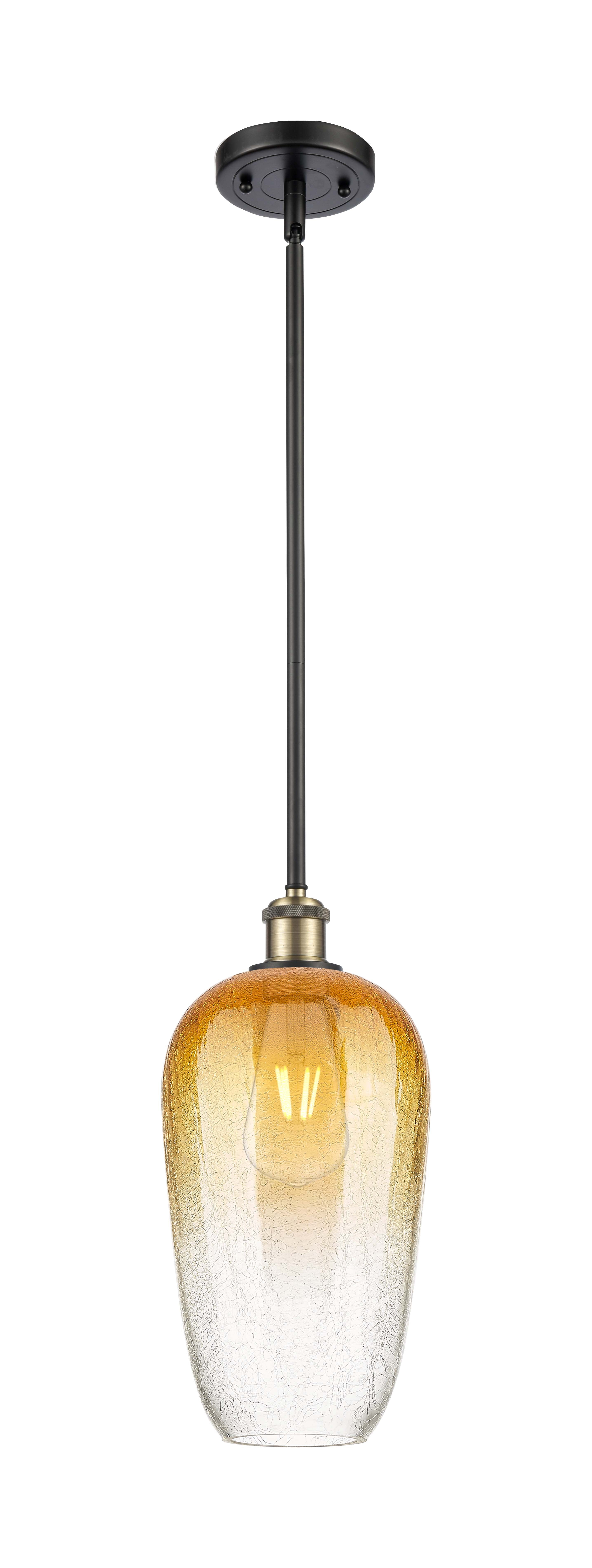 Ballston Mini Pendant Antique Brass Finish
