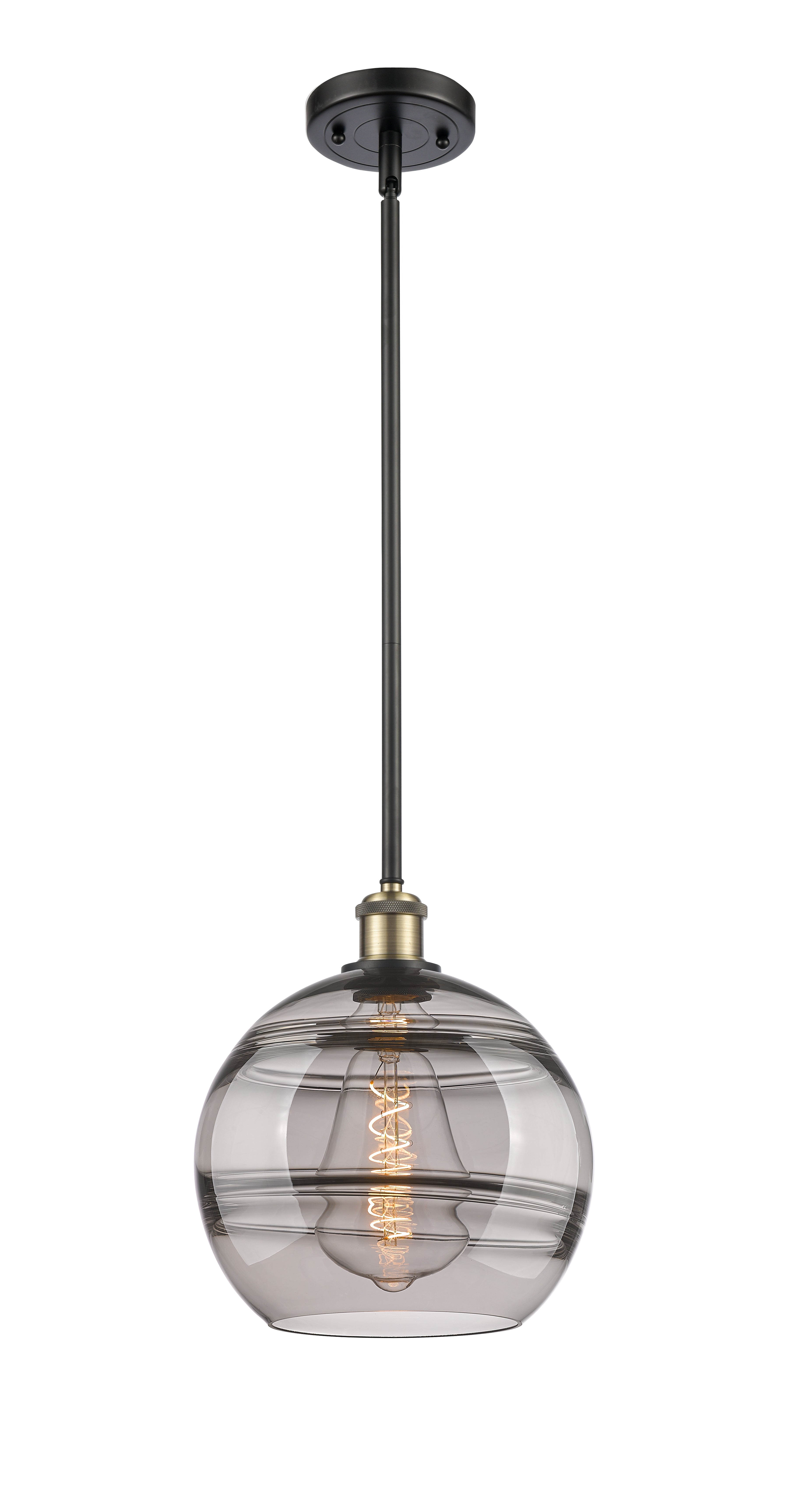 Ballston Mini Pendant Antique Brass 10 Inch