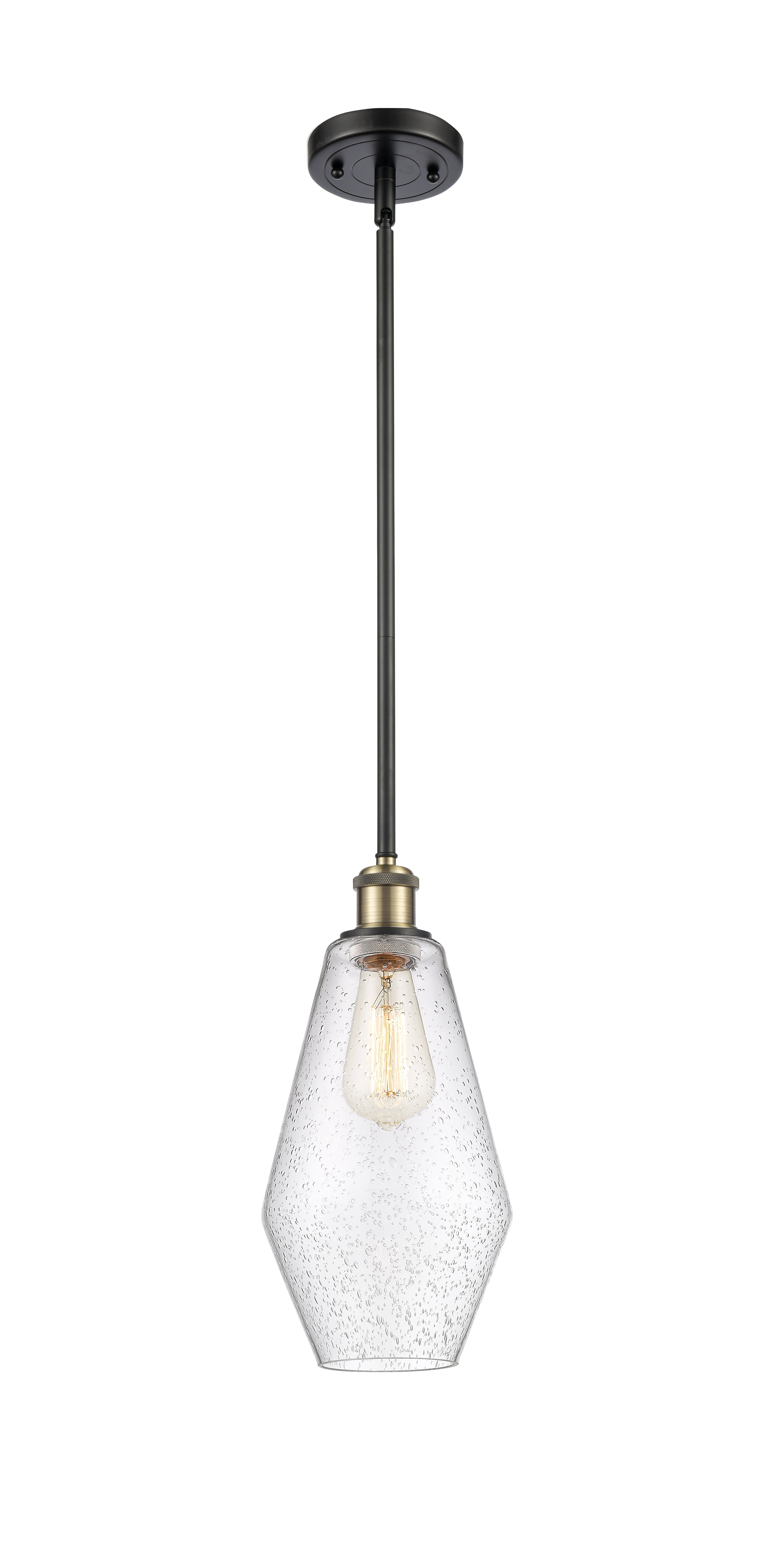 Ballston Mini Pendant Antique Brass Finish