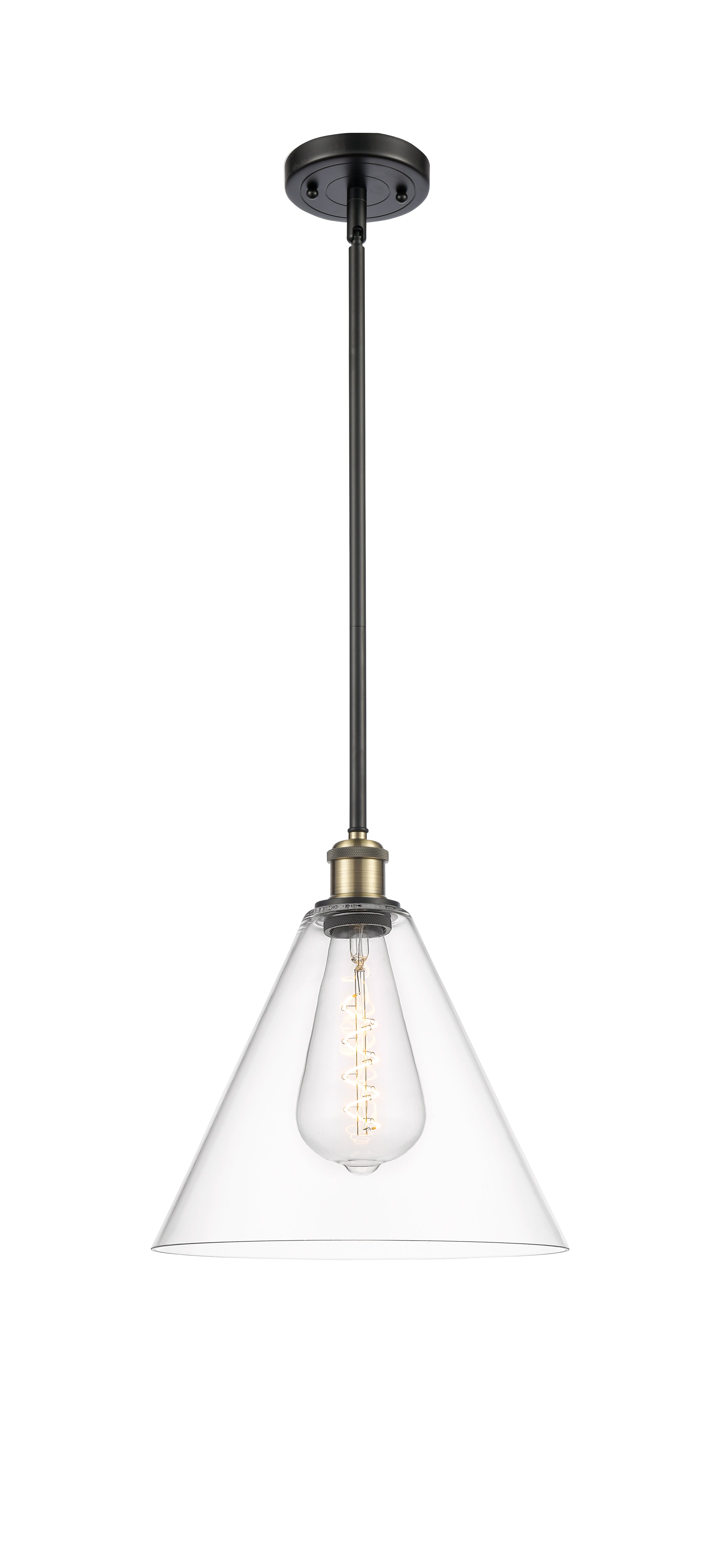 Ballston Mini Pendant Antique Brass Finish