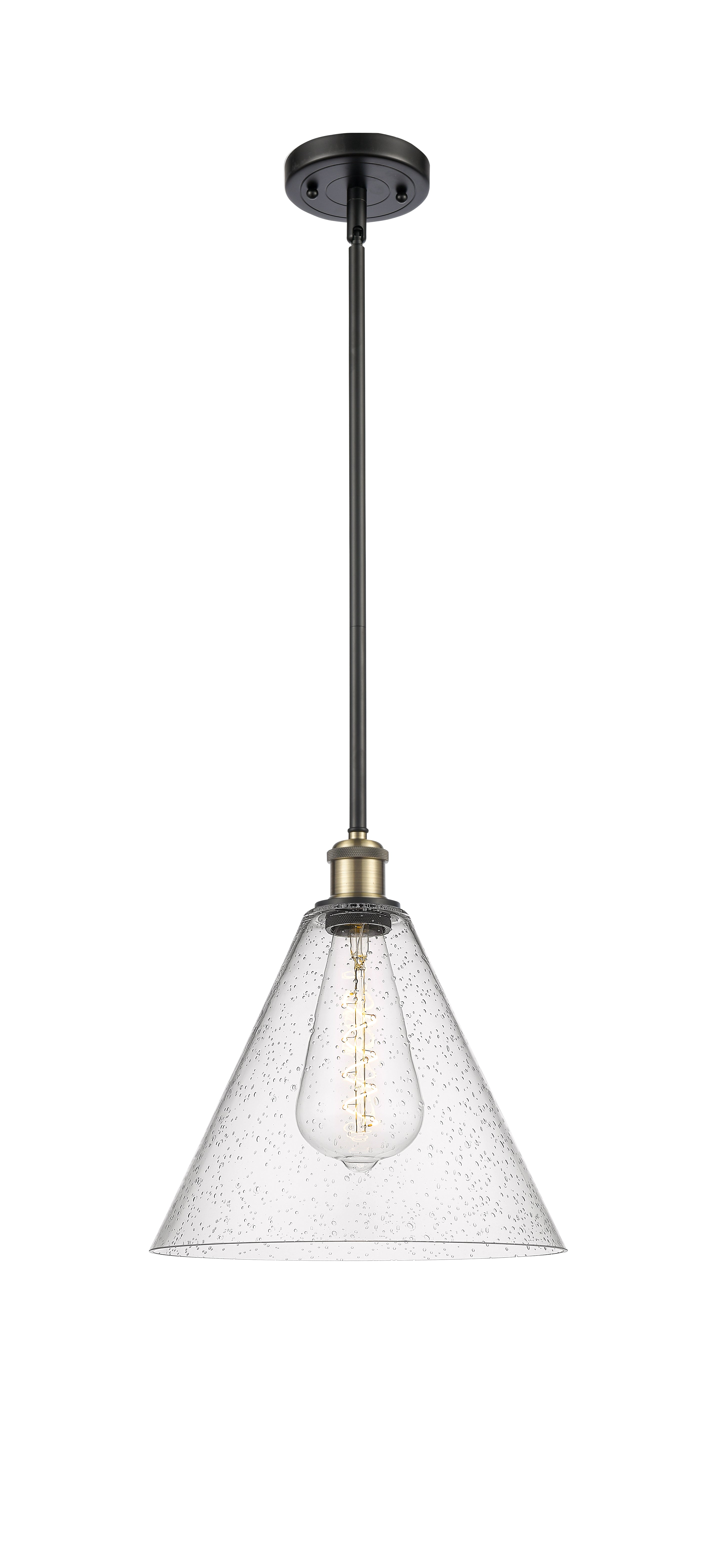 Ballston Mini Pendant Antique Brass Finish