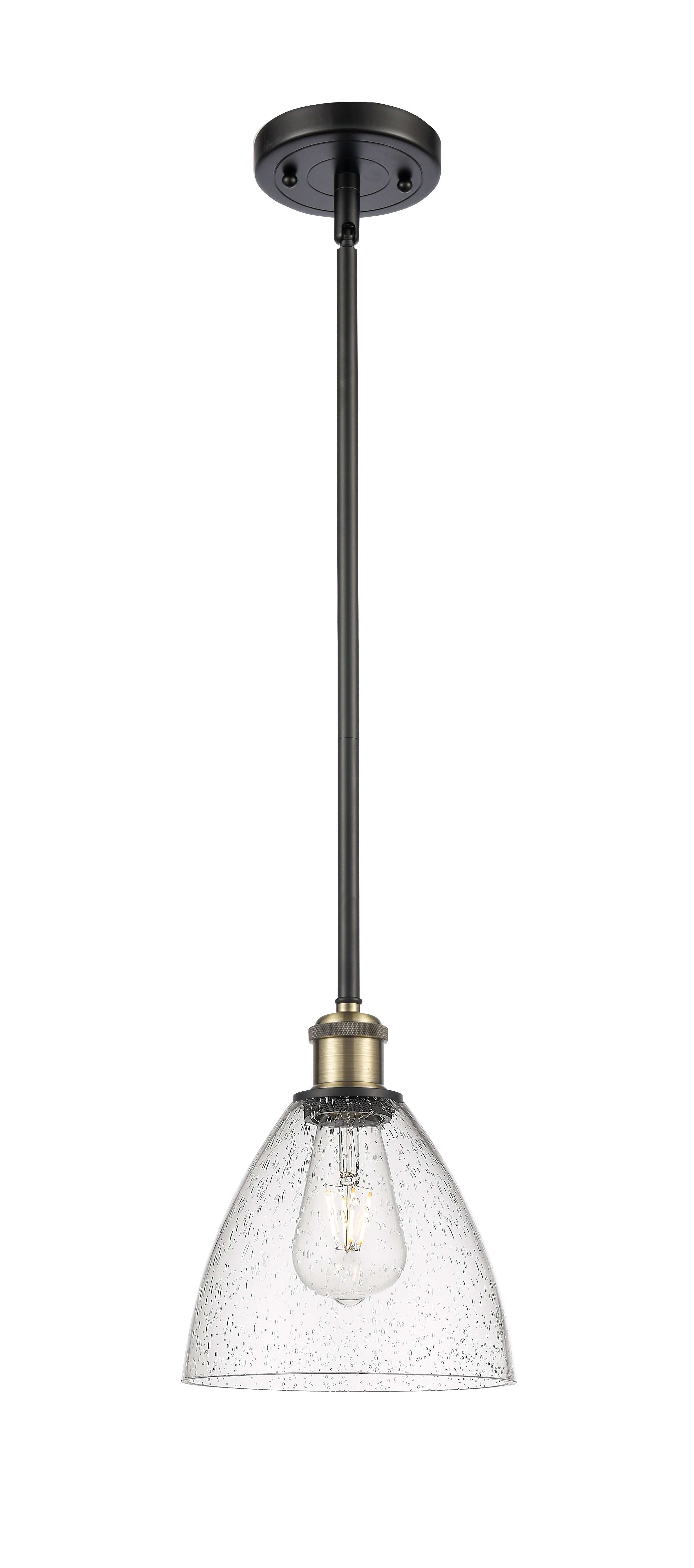 Ballston Mini Pendant Antique Brass Finish