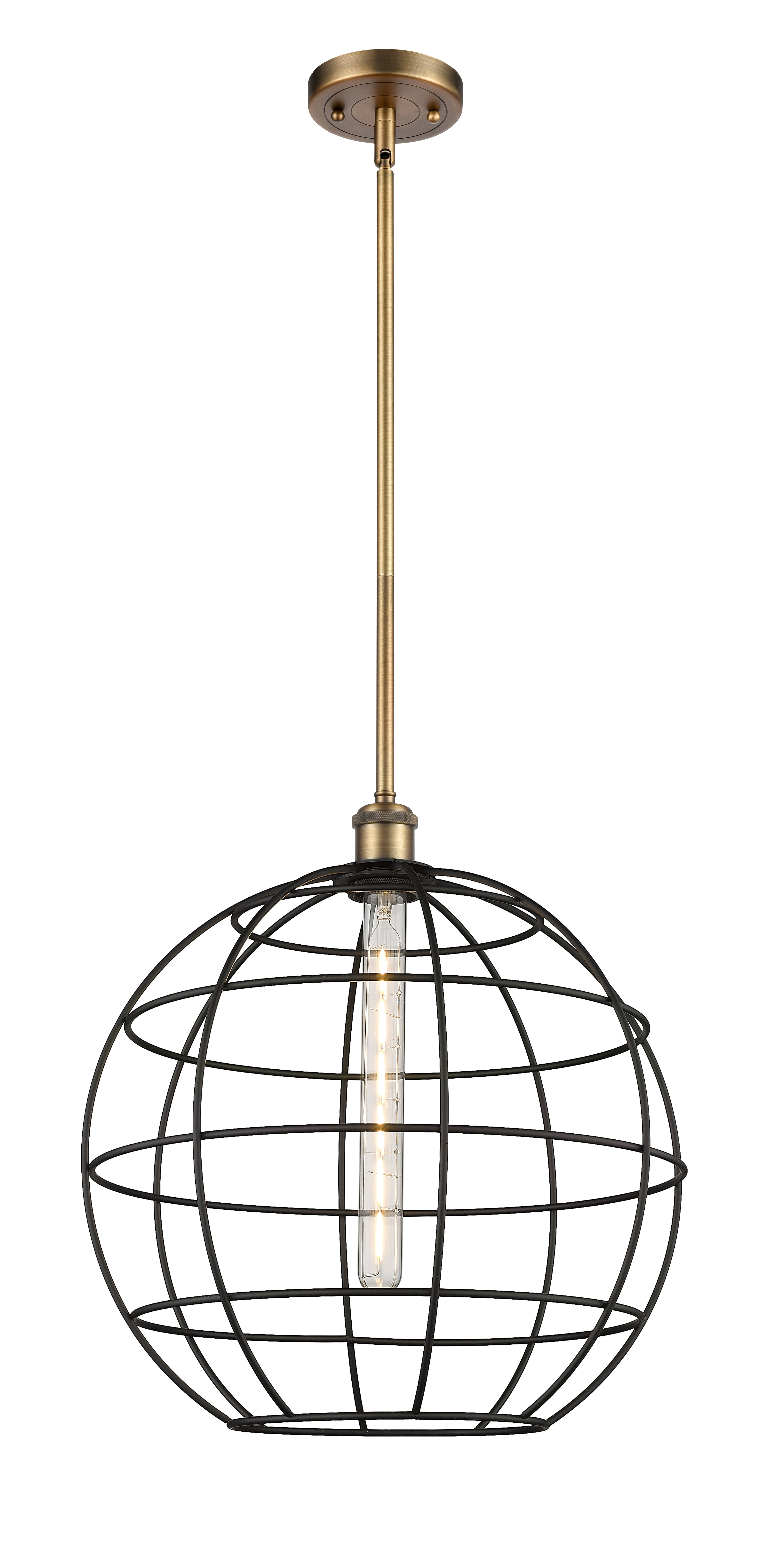 Ballston Mini Pendant Antique Brass Finish