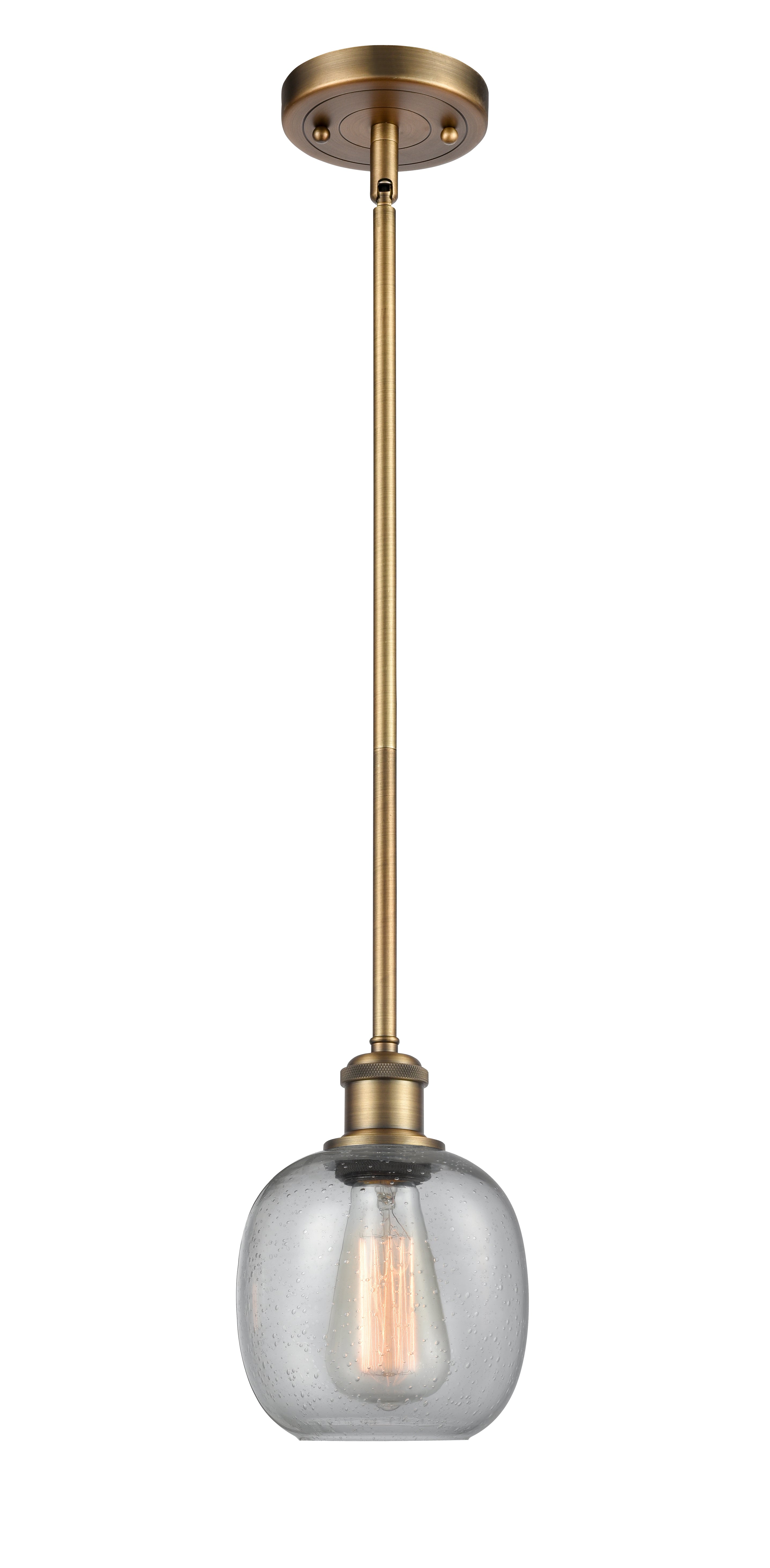 Ballston Mini Pendant Antique Brass Finish