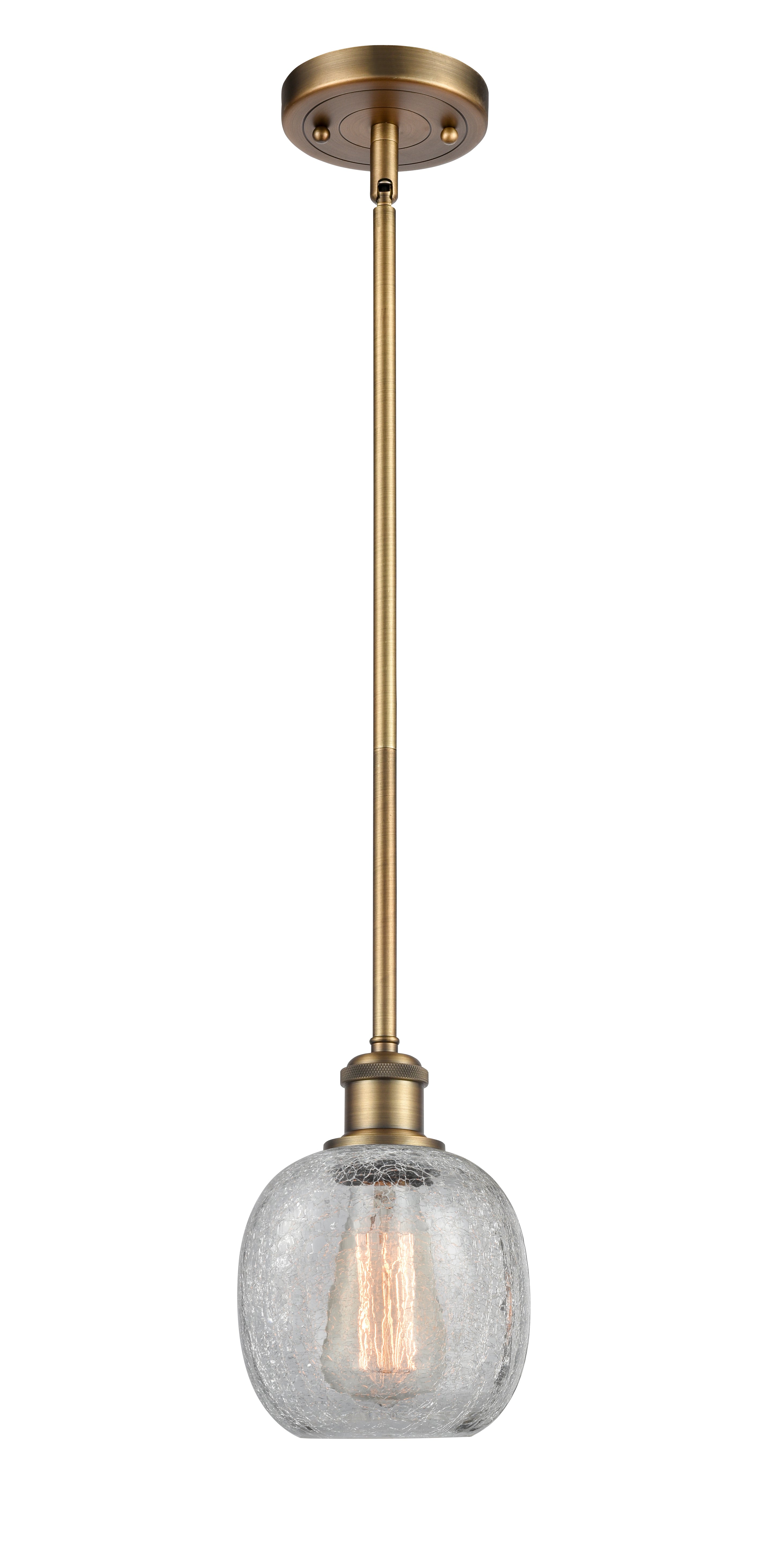 Ballston Mini Pendant Antique Brass Finish